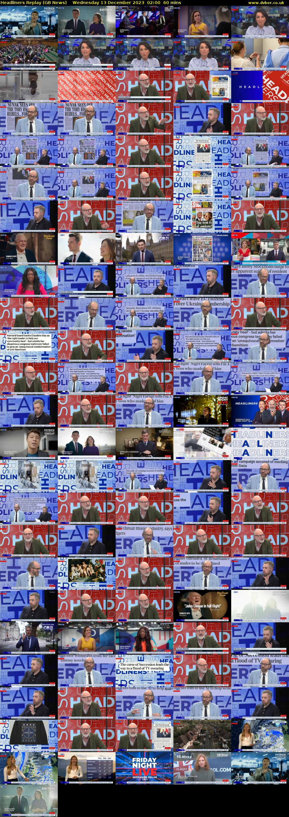 Headliners Replay (GB News) Wednesday 13 December 2023 02:00 - 03:00