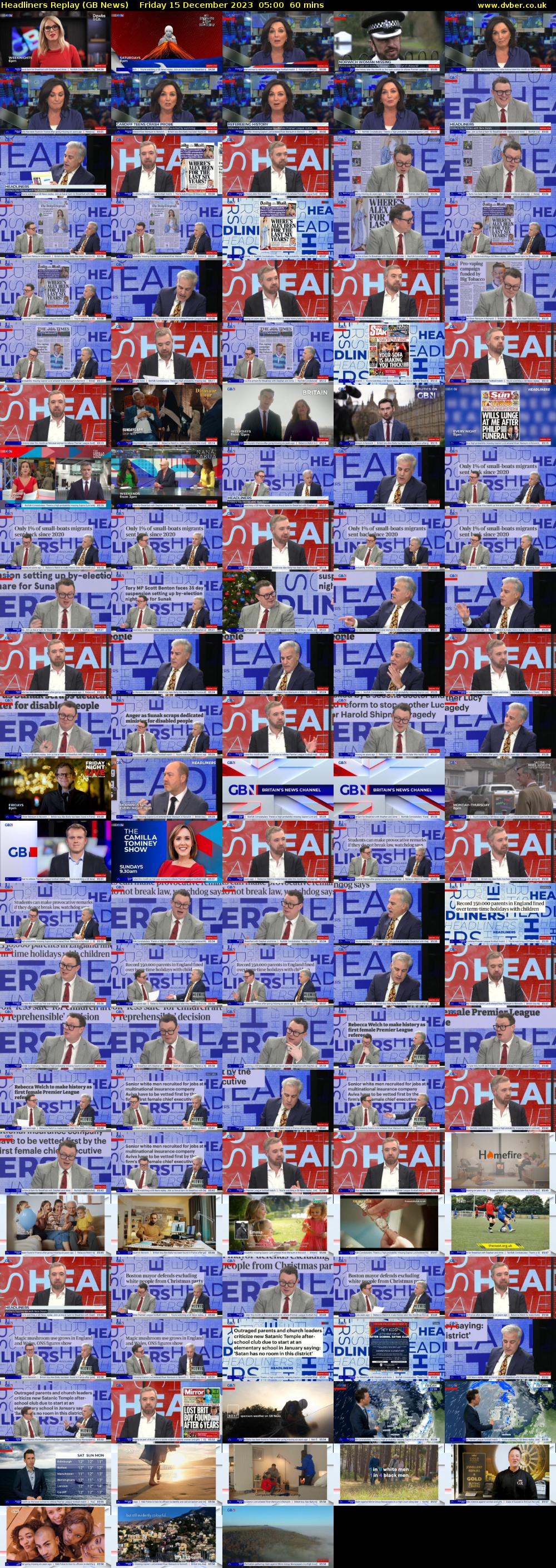 Headliners Replay (GB News) Friday 15 December 2023 05:00 - 06:00