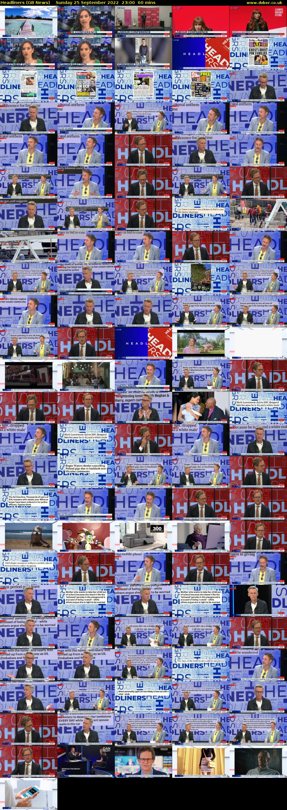 Headliners (GB News) Sunday 25 September 2022 23:00 - 00:00