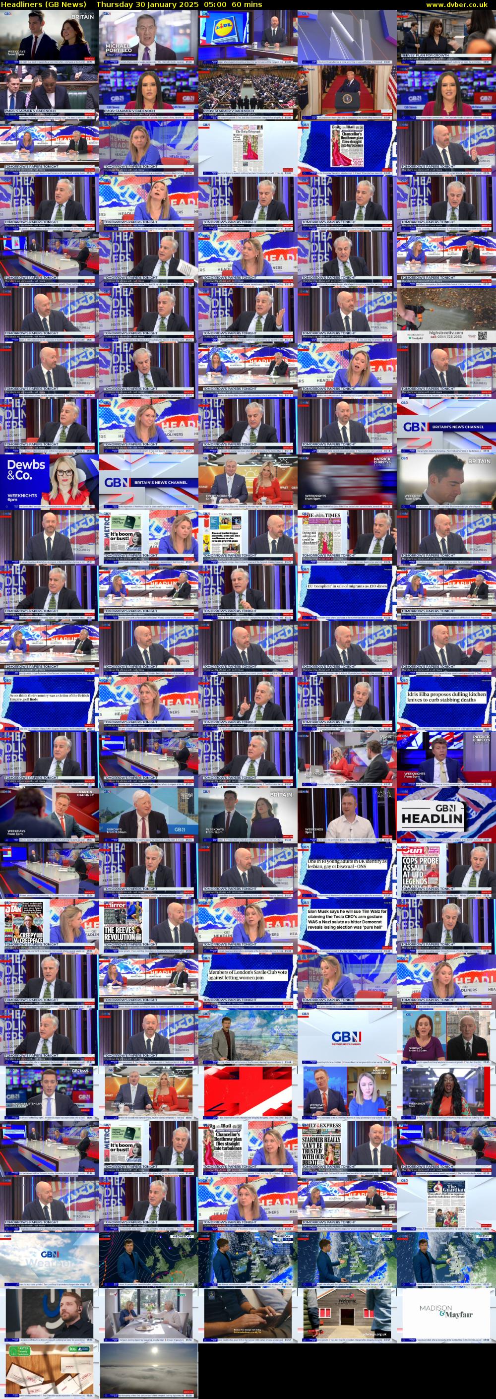 Headliners (GB News) Thursday 30 January 2025 05:00 - 06:00