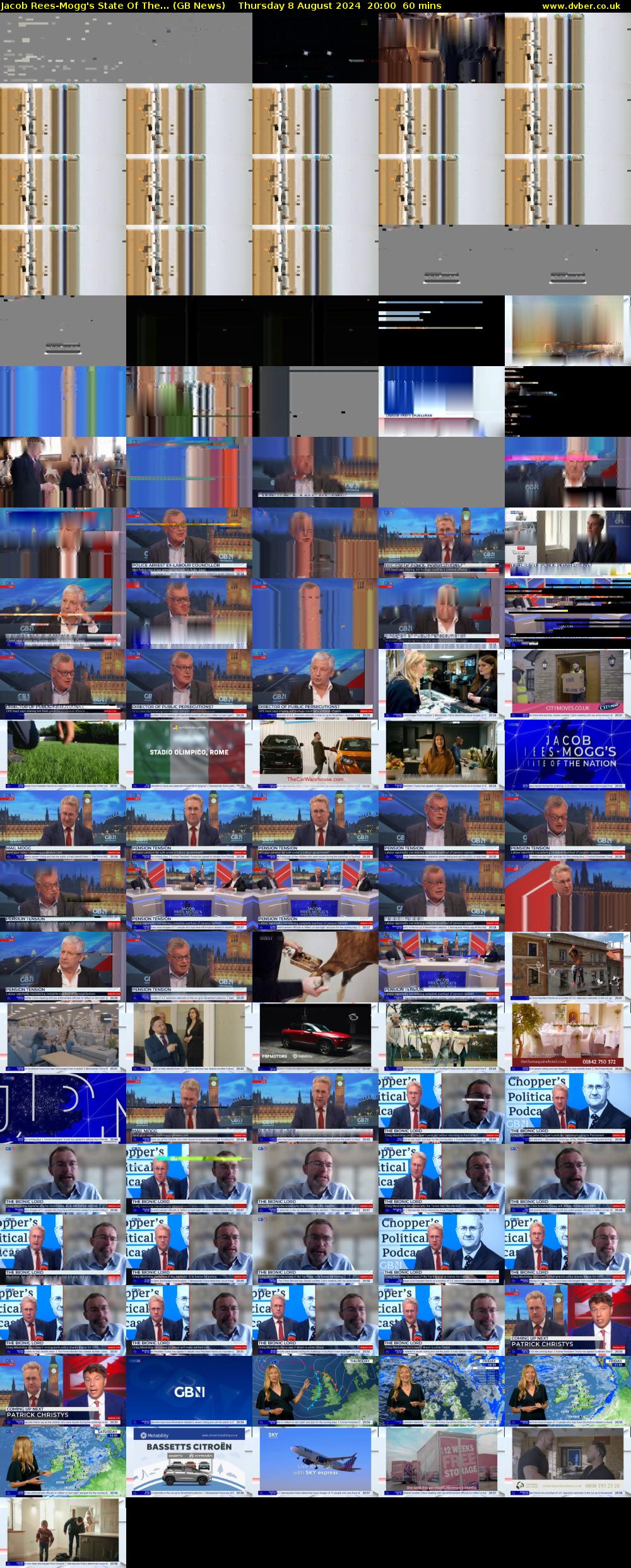 Jacob Rees-Mogg's State Of The... (GB News) Thursday 8 August 2024 20:00 - 21:00