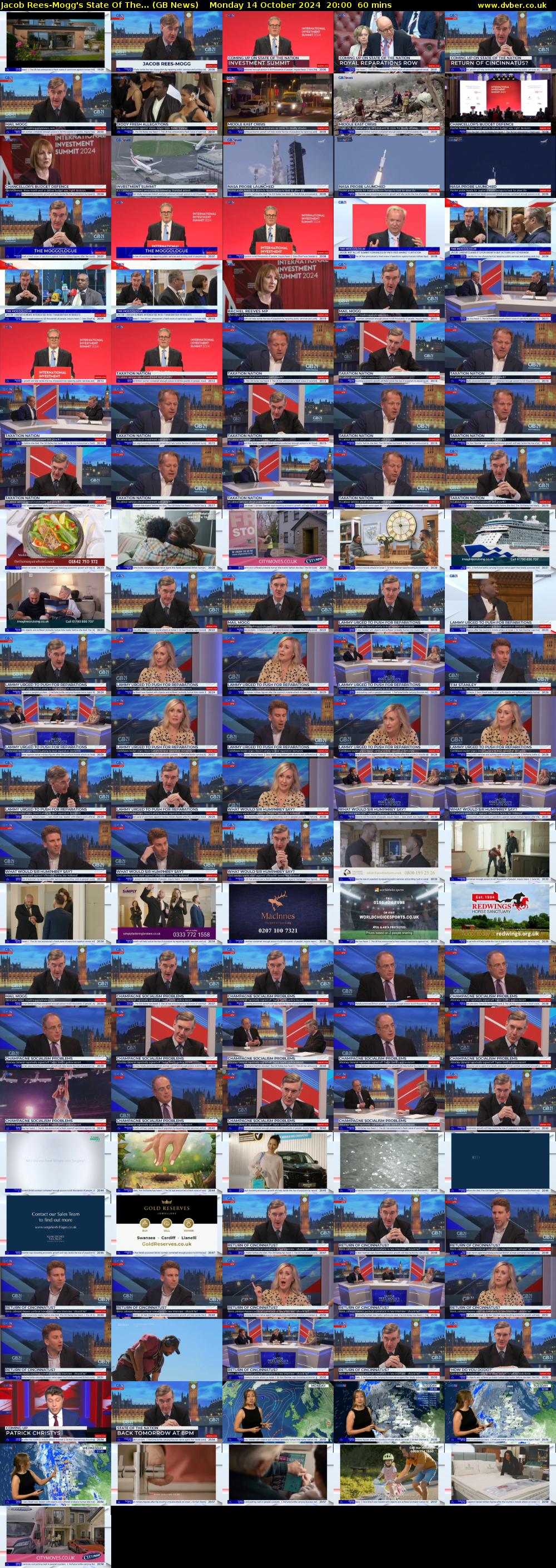 Jacob Rees-Mogg's State Of The... (GB News) Monday 14 October 2024 20:00 - 21:00