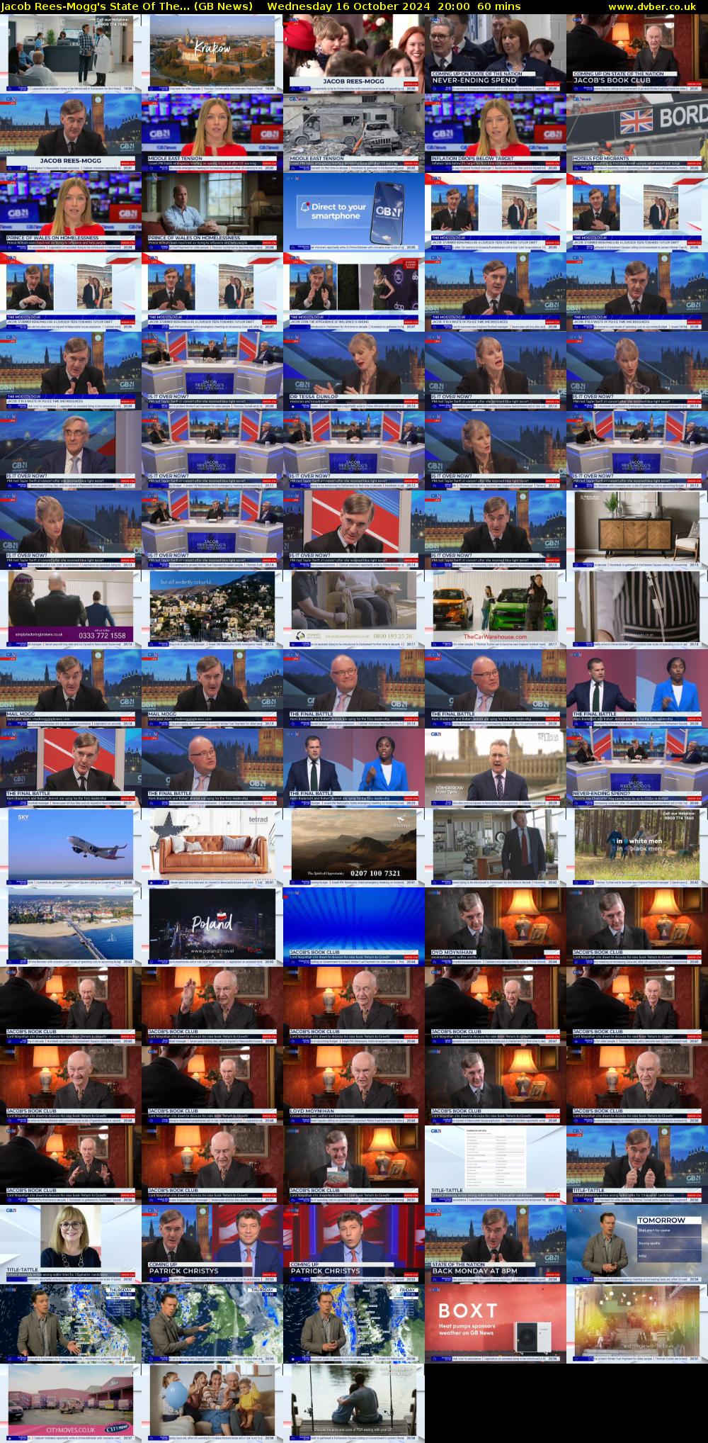 Jacob Rees-Mogg's State Of The... (GB News) Wednesday 16 October 2024 20:00 - 21:00