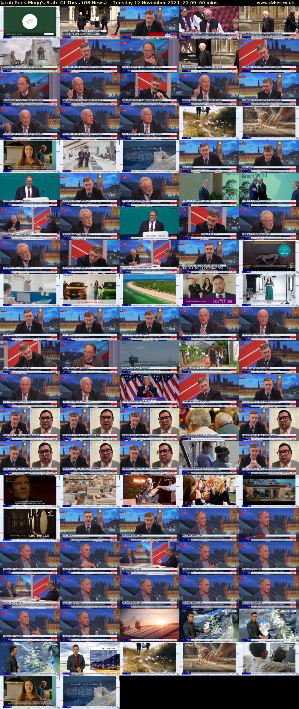Jacob Rees-Mogg's State Of The... (GB News) Tuesday 12 November 2024 20:00 - 21:00