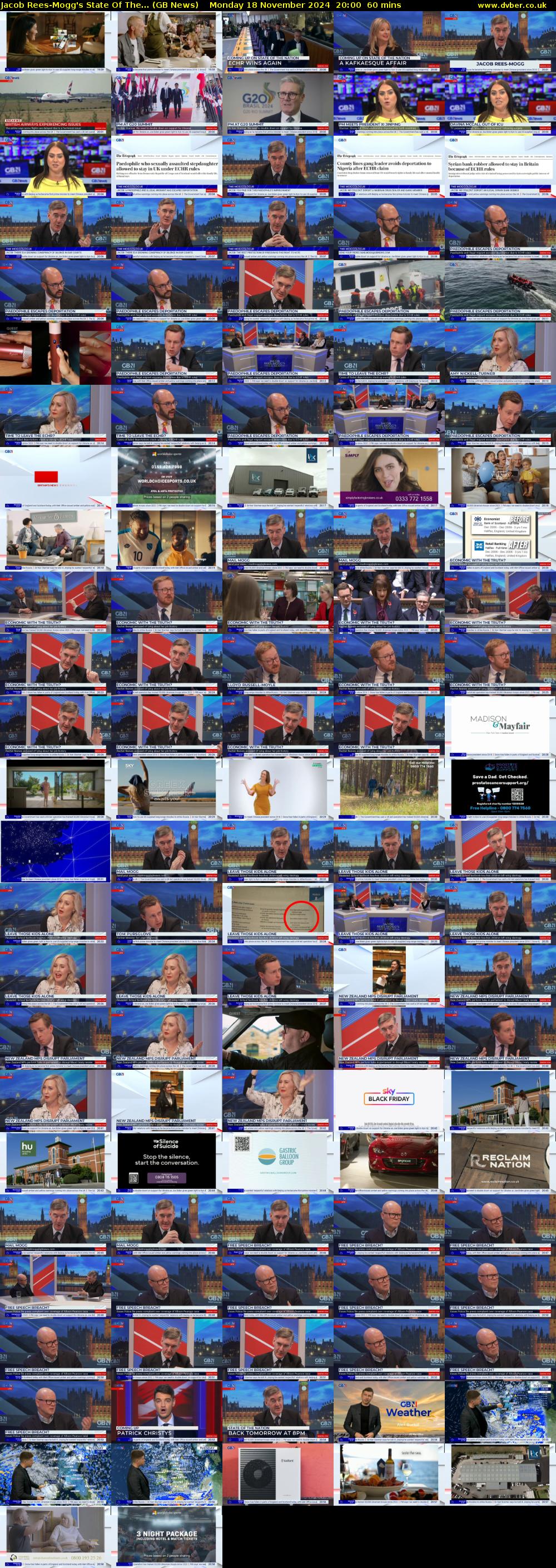Jacob Rees-Mogg's State Of The... (GB News) Monday 18 November 2024 20:00 - 21:00