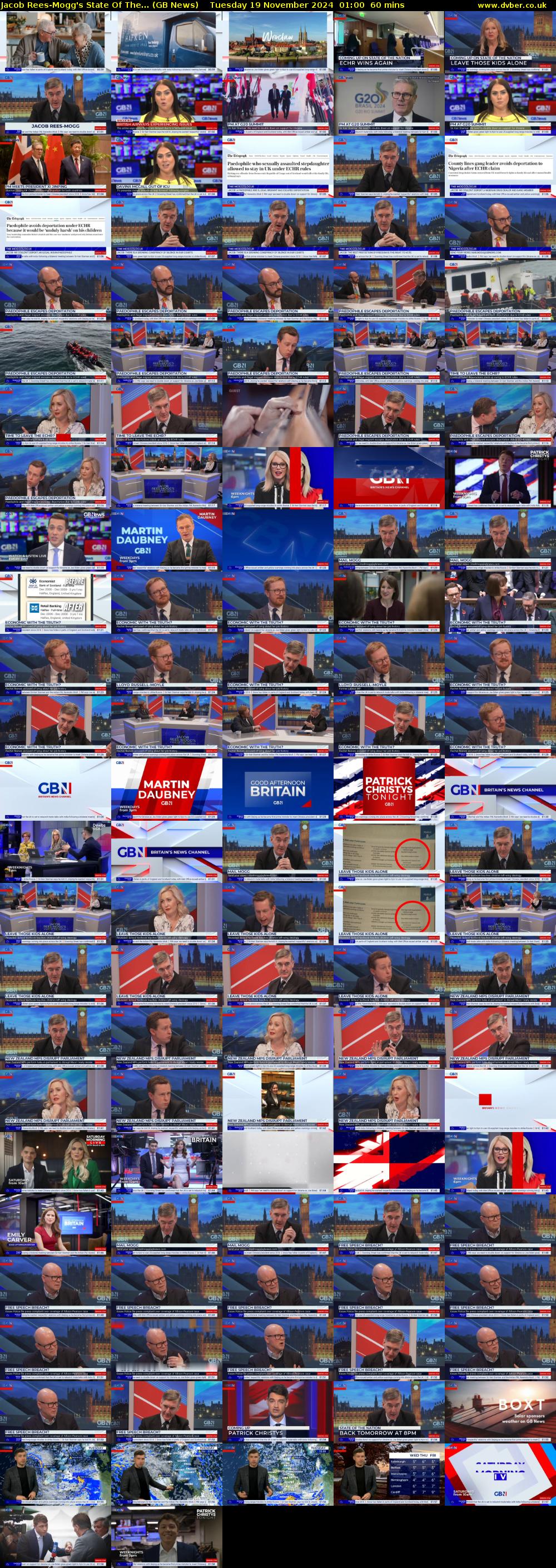 Jacob Rees-Mogg's State Of The... (GB News) Tuesday 19 November 2024 01:00 - 02:00