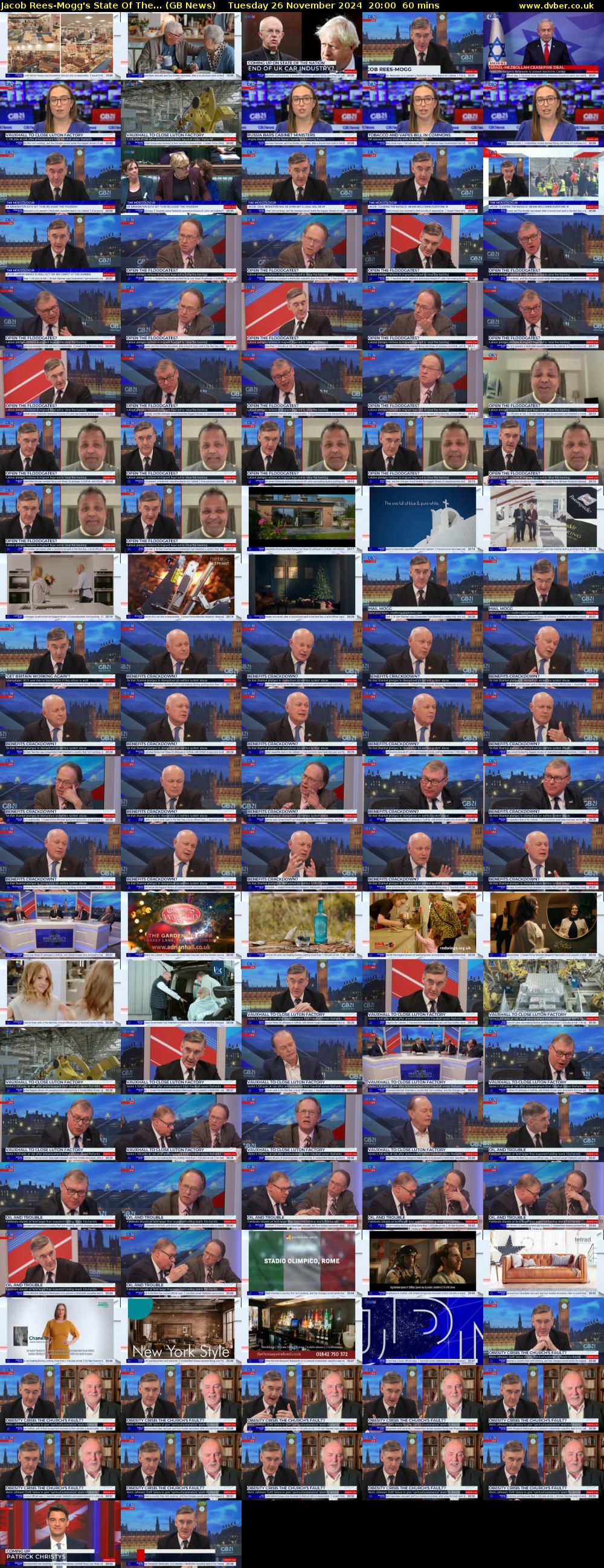 Jacob Rees-Mogg's State Of The... (GB News) Tuesday 26 November 2024 20:00 - 21:00