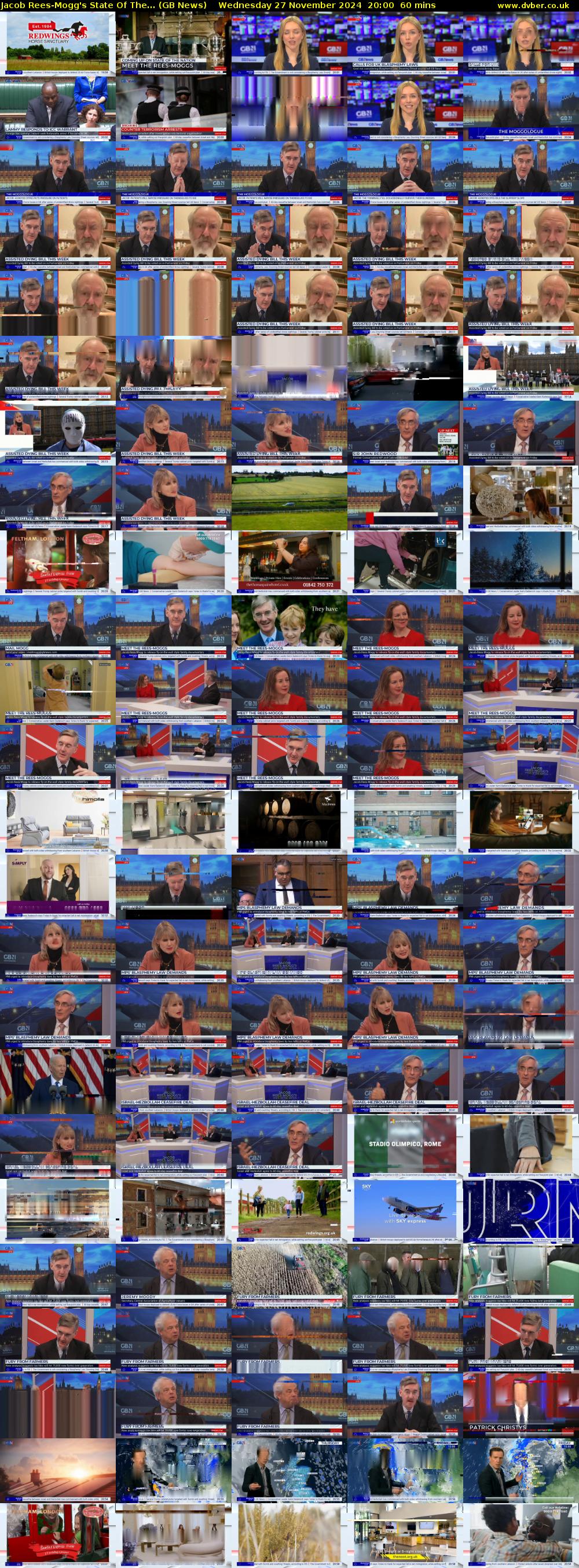 Jacob Rees-Mogg's State Of The... (GB News) Wednesday 27 November 2024 20:00 - 21:00