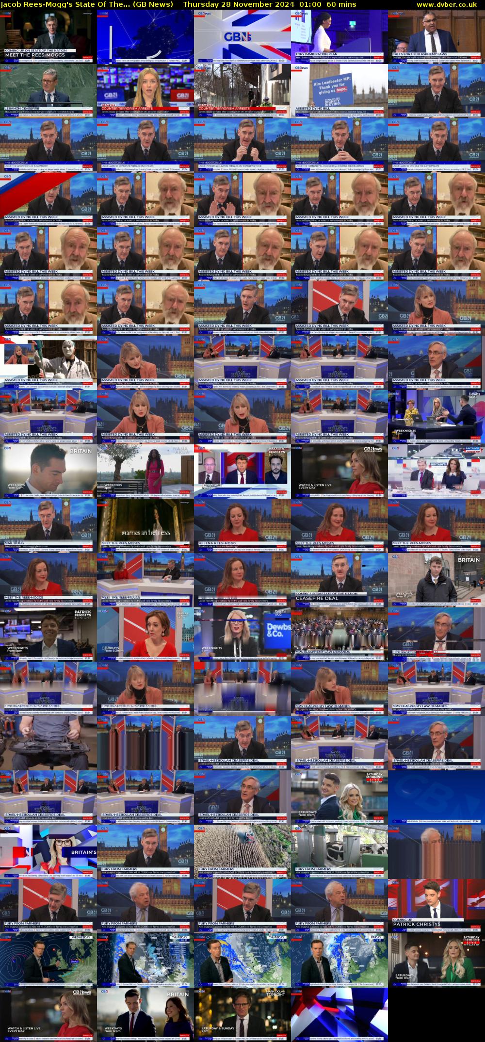 Jacob Rees-Mogg's State Of The... (GB News) Thursday 28 November 2024 01:00 - 02:00
