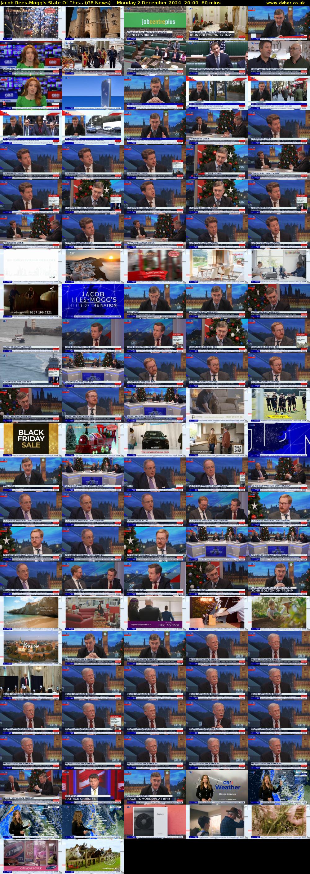 Jacob Rees-Mogg's State Of The... (GB News) Monday 2 December 2024 20:00 - 21:00