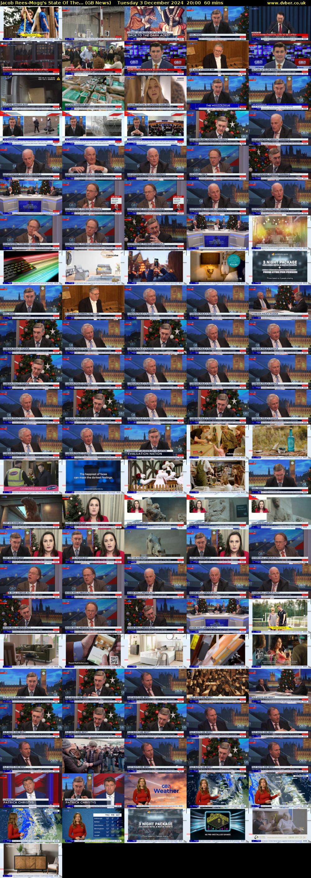 Jacob Rees-Mogg's State Of The... (GB News) Tuesday 3 December 2024 20:00 - 21:00
