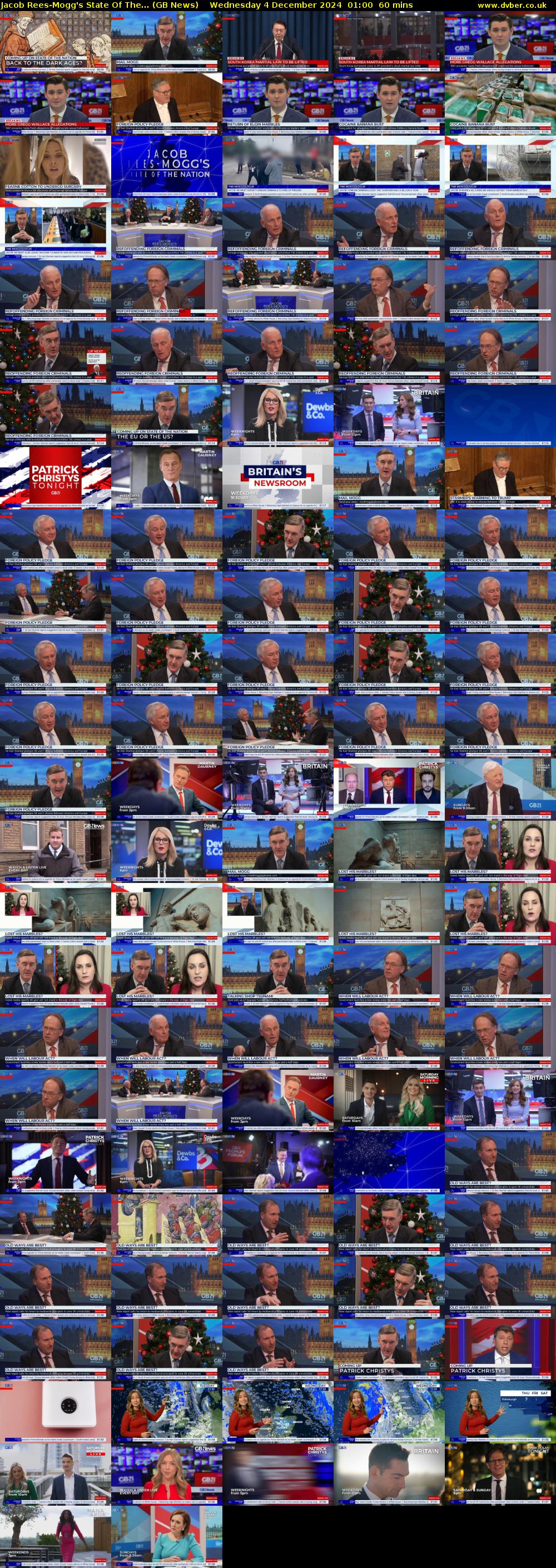 Jacob Rees-Mogg's State Of The... (GB News) Wednesday 4 December 2024 01:00 - 02:00