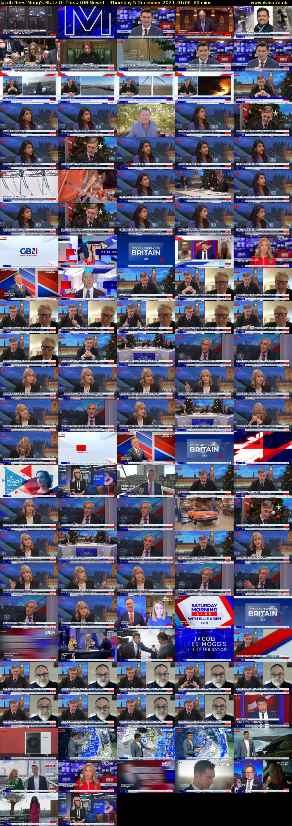 Jacob Rees-Mogg's State Of The... (GB News) Thursday 5 December 2024 01:00 - 02:00