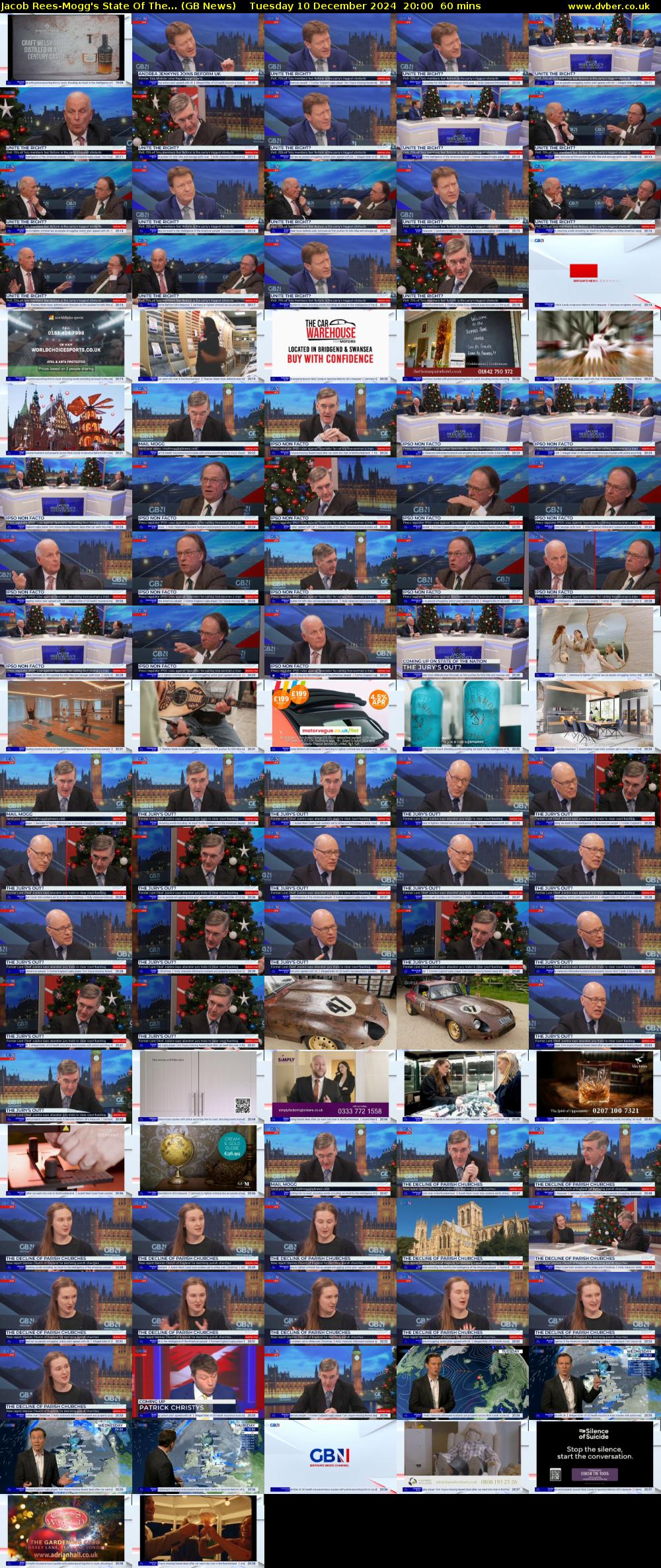 Jacob Rees-Mogg's State Of The... (GB News) Tuesday 10 December 2024 20:00 - 21:00