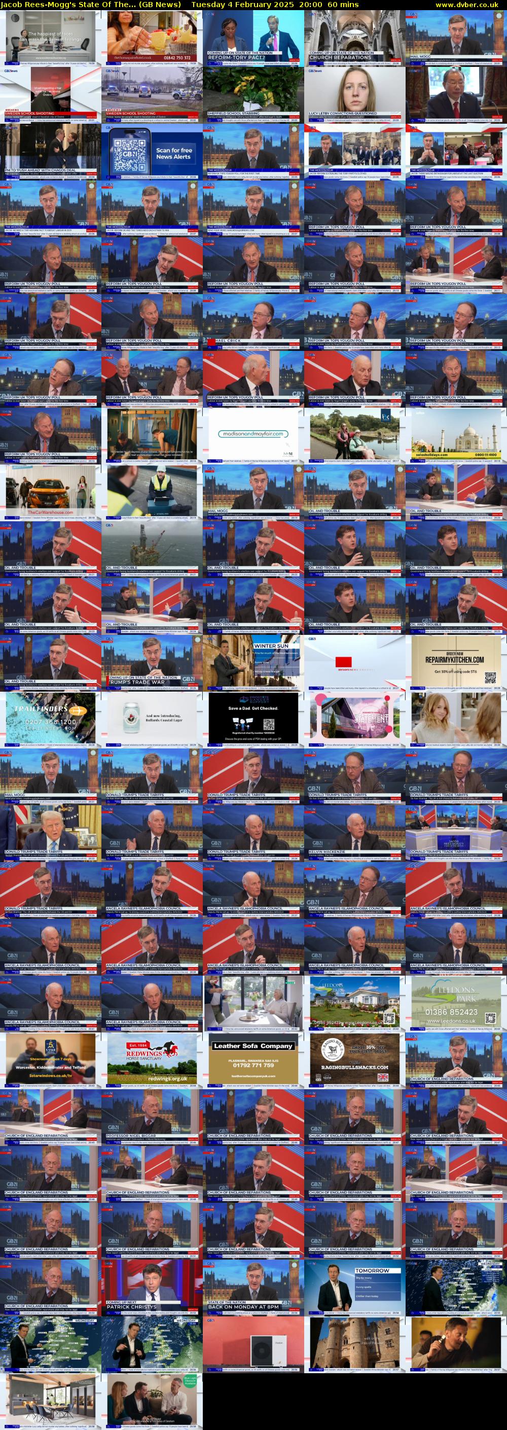Jacob Rees-Mogg's State Of The... (GB News) Tuesday 4 February 2025 20:00 - 21:00