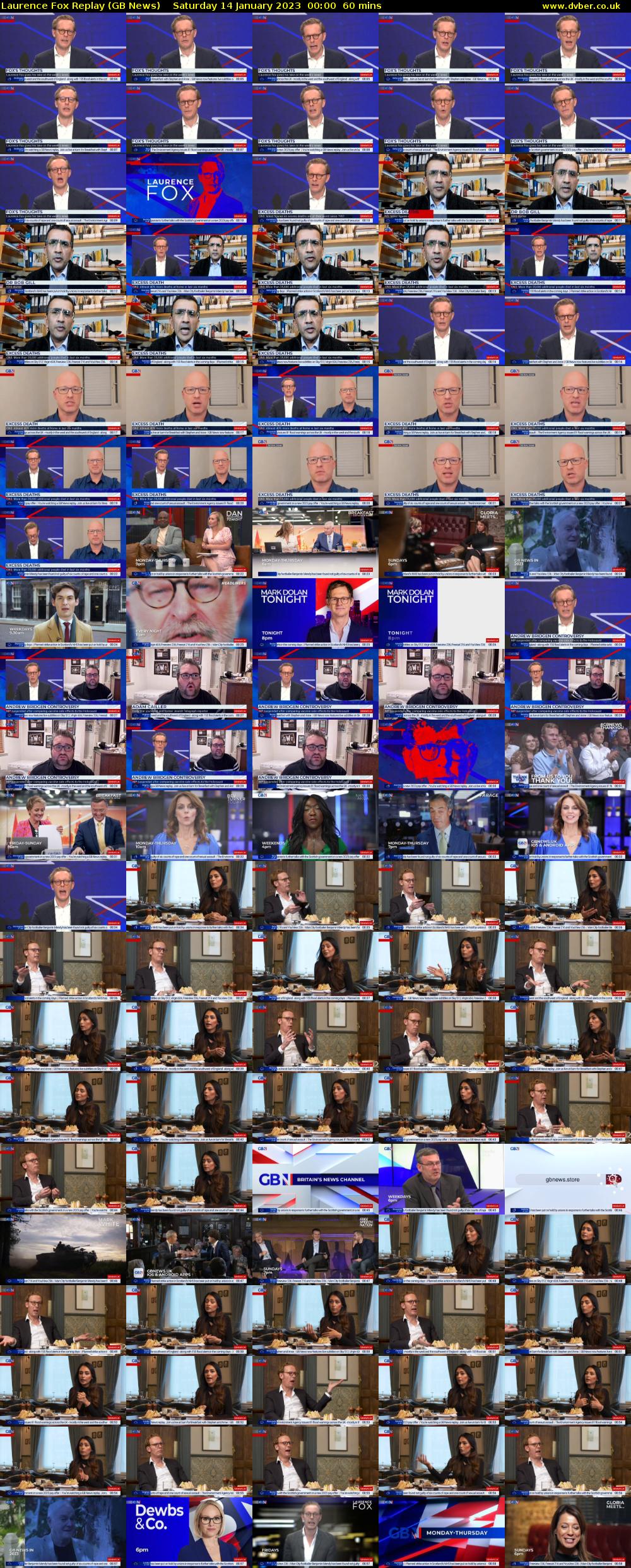 Laurence Fox Replay (GB News) Saturday 14 January 2023 00:00 - 01:00