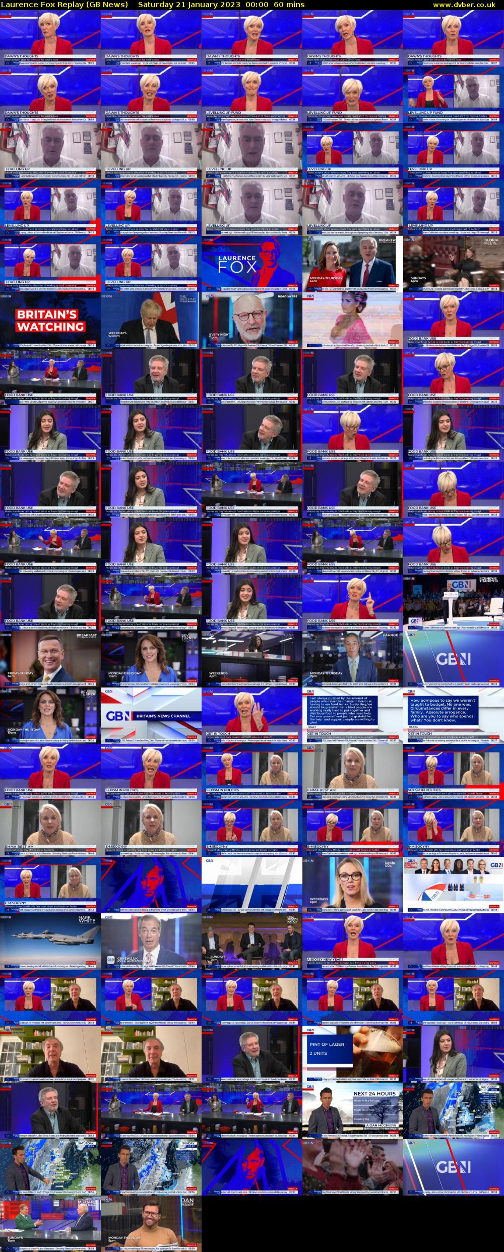 Laurence Fox Replay (GB News) Saturday 21 January 2023 00:00 - 01:00