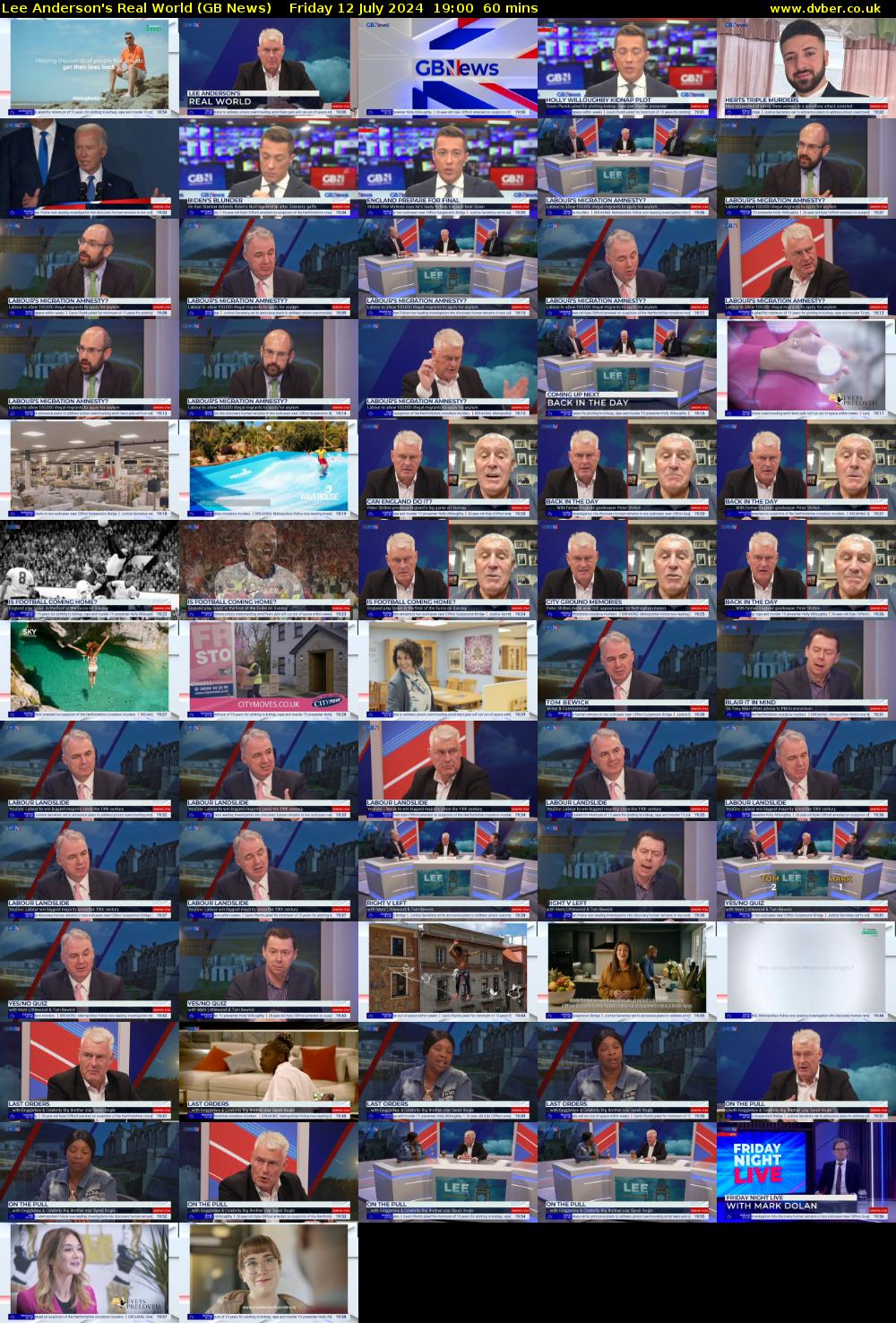 Lee Anderson's Real World (GB News) Friday 12 July 2024 19:00 - 20:00
