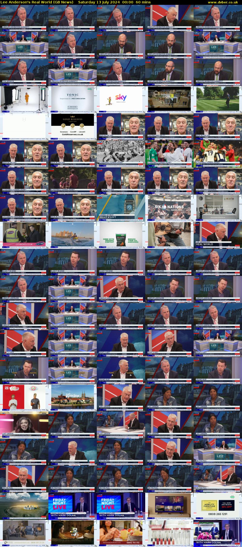 Lee Anderson's Real World (GB News) Saturday 13 July 2024 00:00 - 01:00