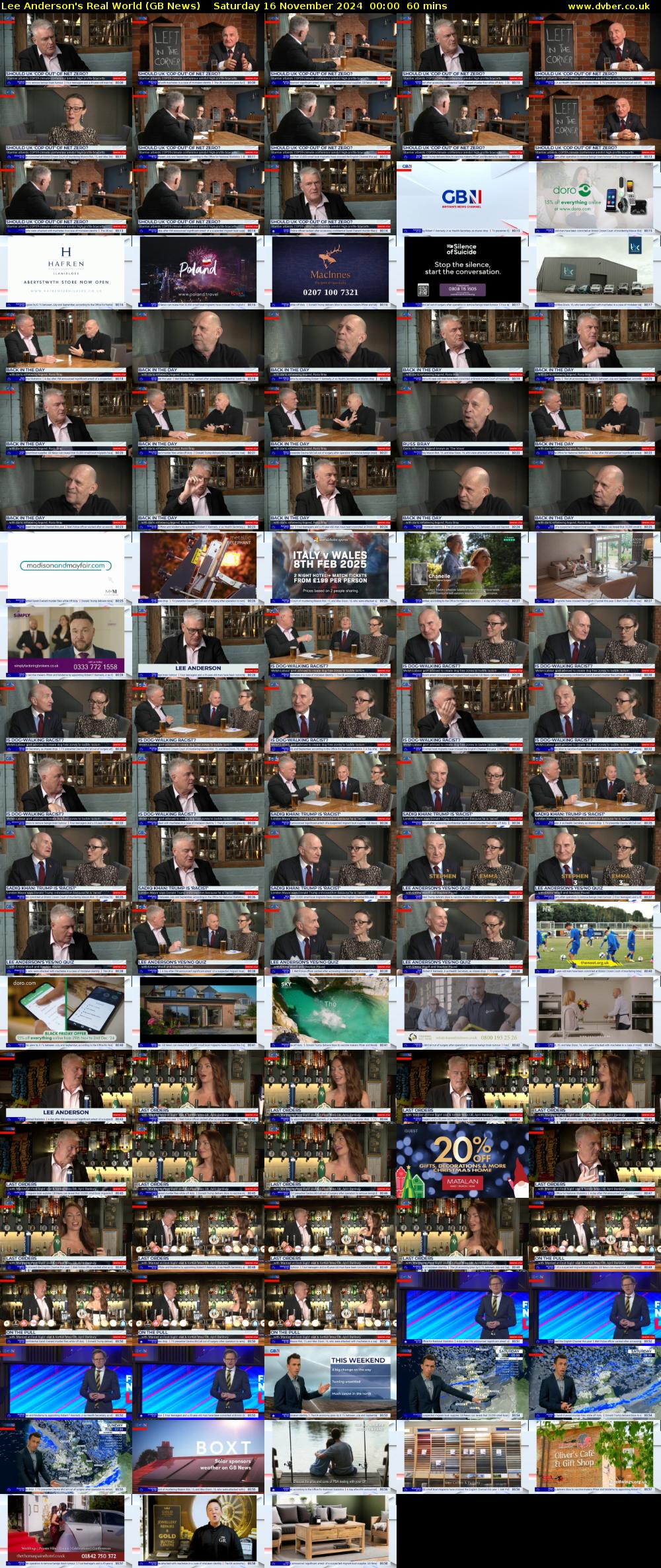 Lee Anderson's Real World (GB News) Saturday 16 November 2024 00:00 - 01:00