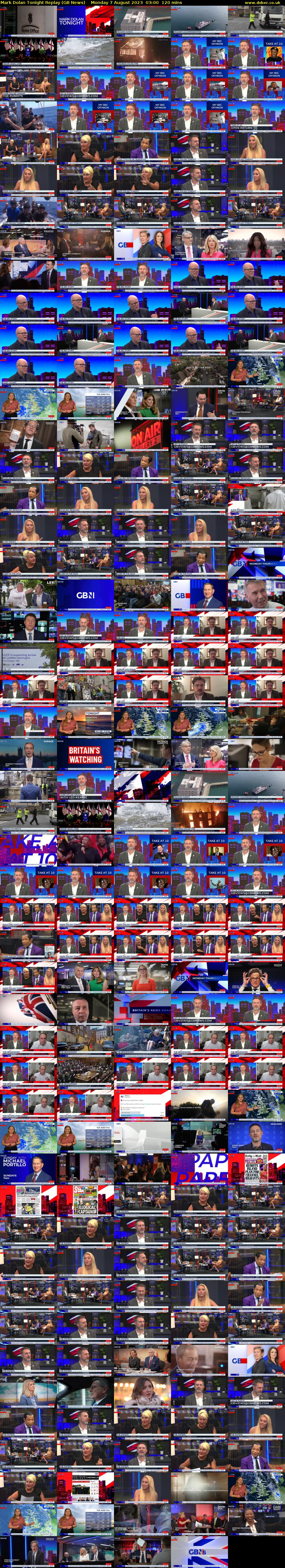 Mark Dolan Tonight Replay (GB News) Monday 7 August 2023 03:00 - 05:00