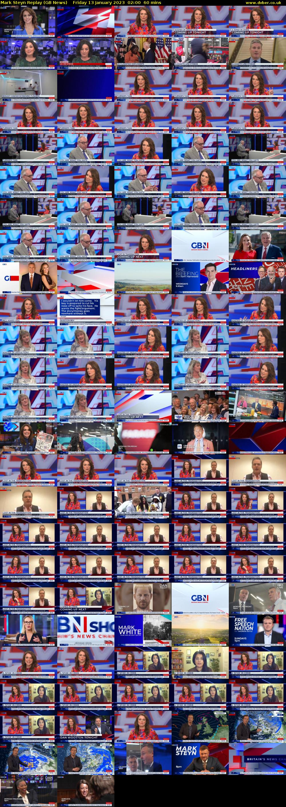Mark Steyn Replay (GB News) Friday 13 January 2023 02:00 - 03:00