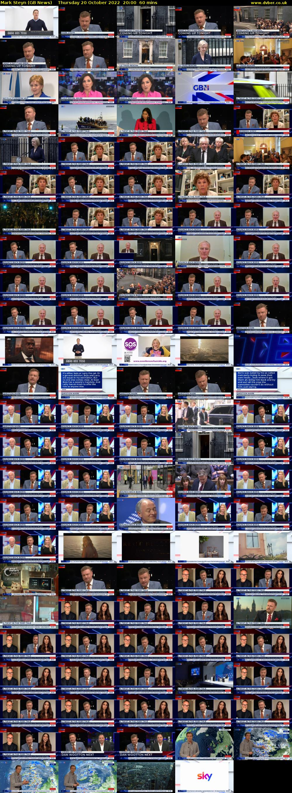 Mark Steyn (GB News) Thursday 20 October 2022 20:00 - 21:00