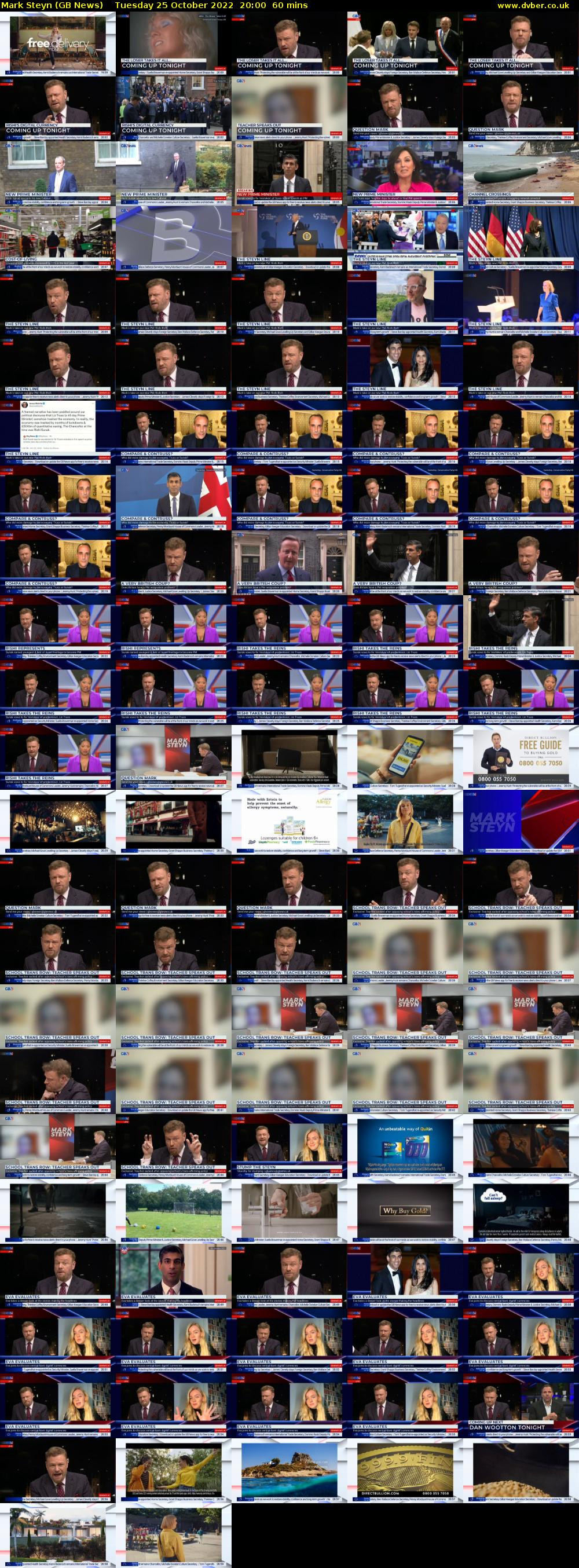 Mark Steyn (GB News) Tuesday 25 October 2022 20:00 - 21:00