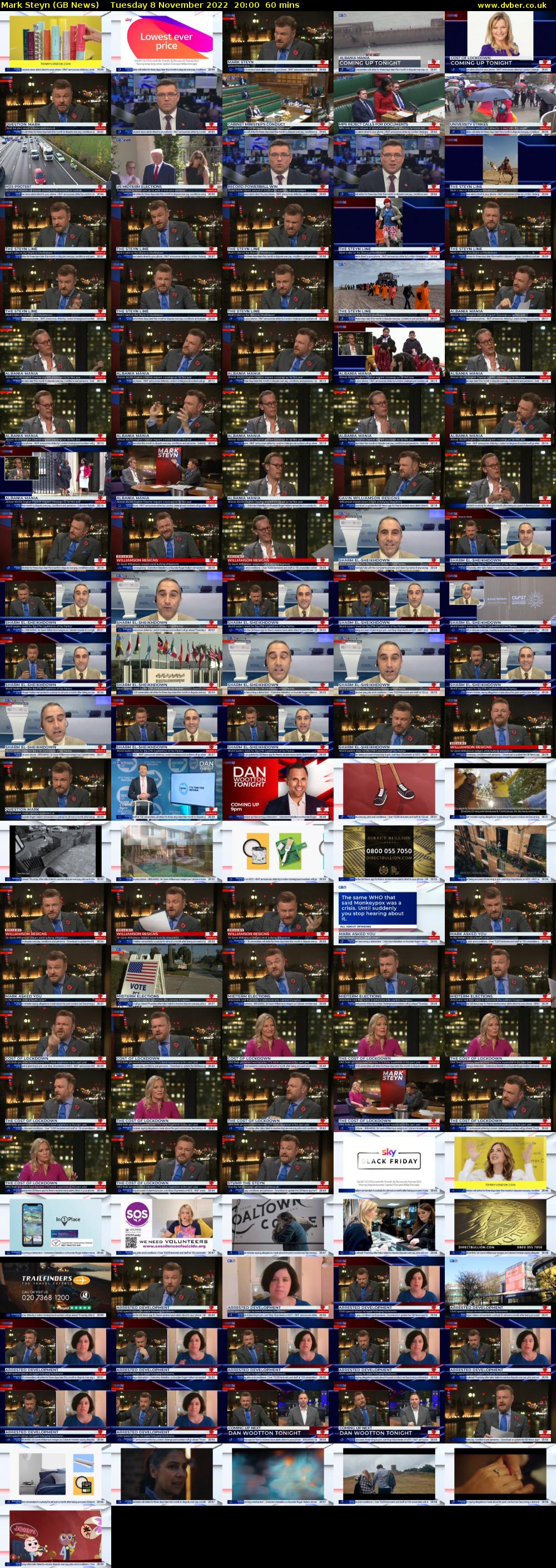 Mark Steyn (GB News) Tuesday 8 November 2022 20:00 - 21:00