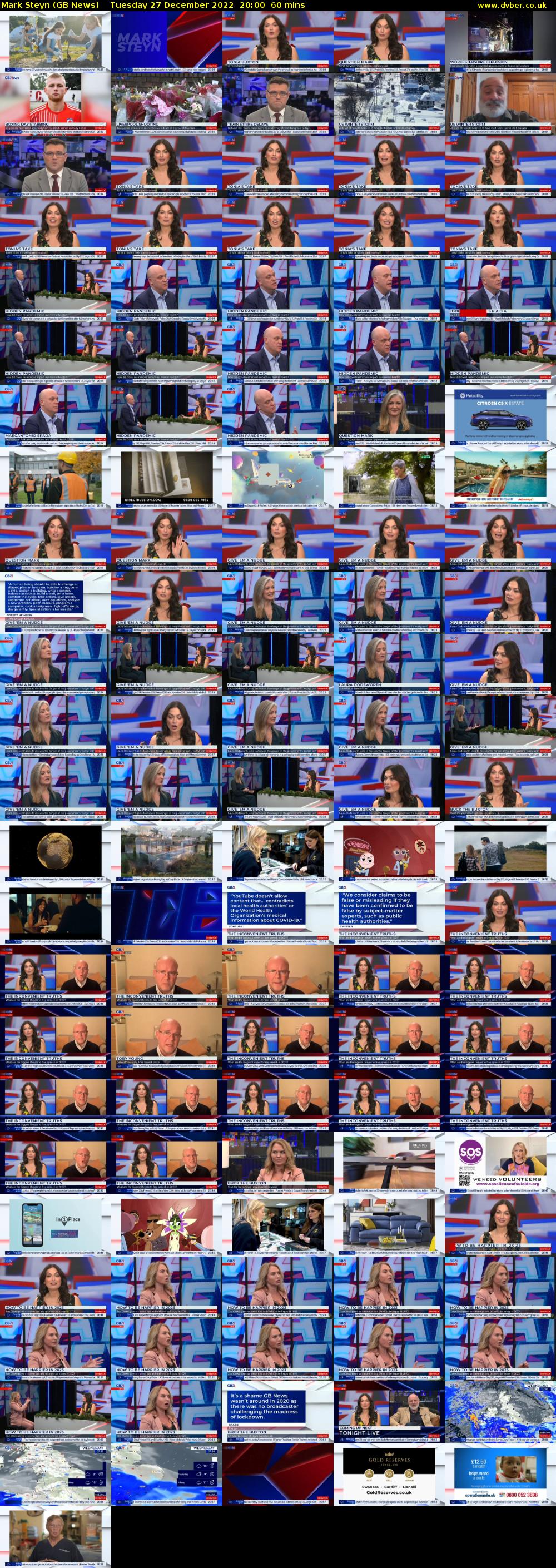 Mark Steyn (GB News) Tuesday 27 December 2022 20:00 - 21:00