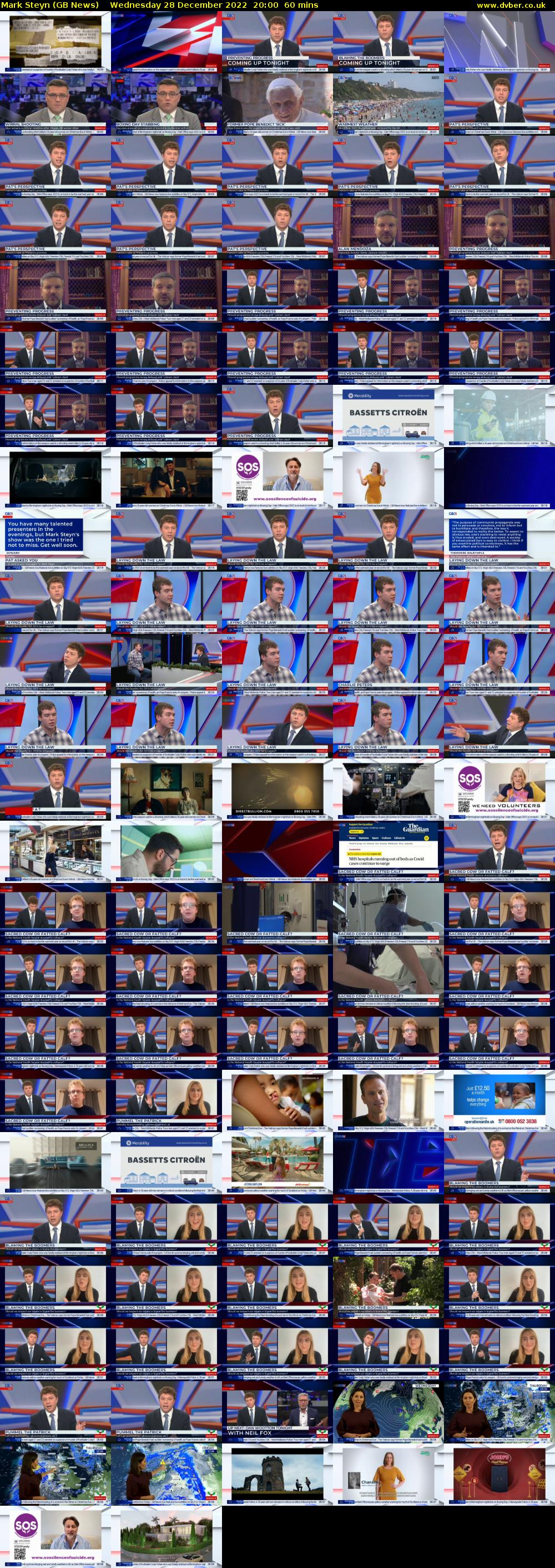 Mark Steyn (GB News) Wednesday 28 December 2022 20:00 - 21:00