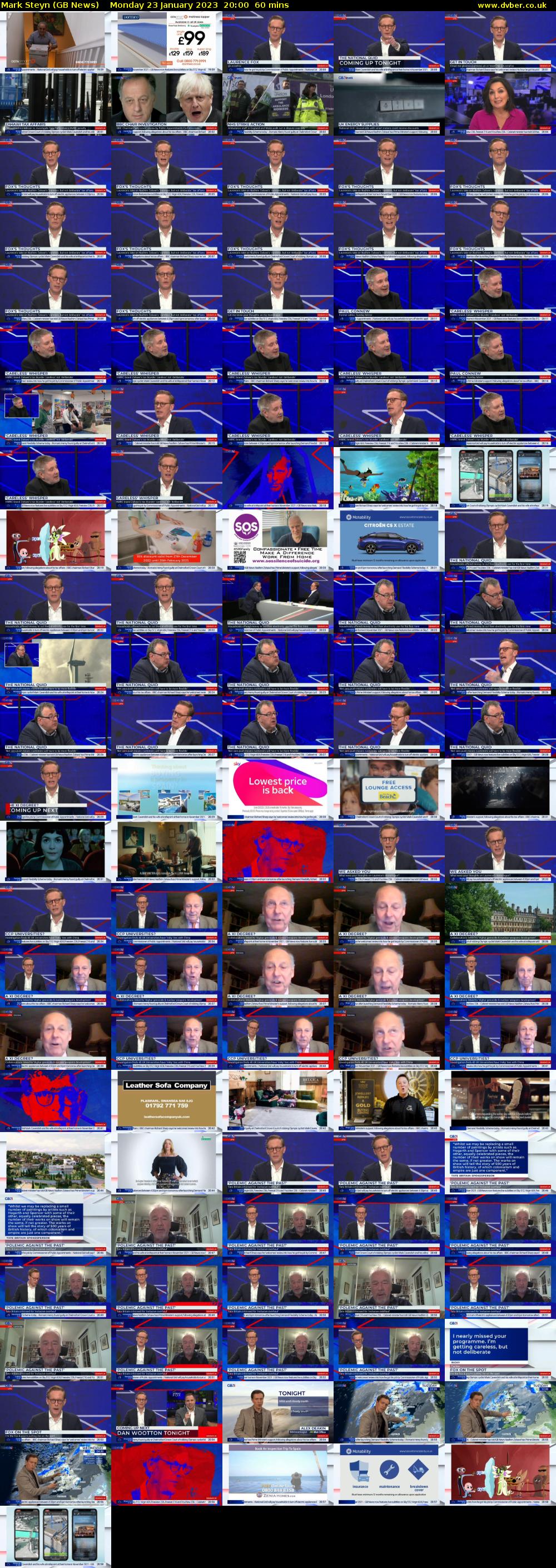 Mark Steyn (GB News) Monday 23 January 2023 20:00 - 21:00
