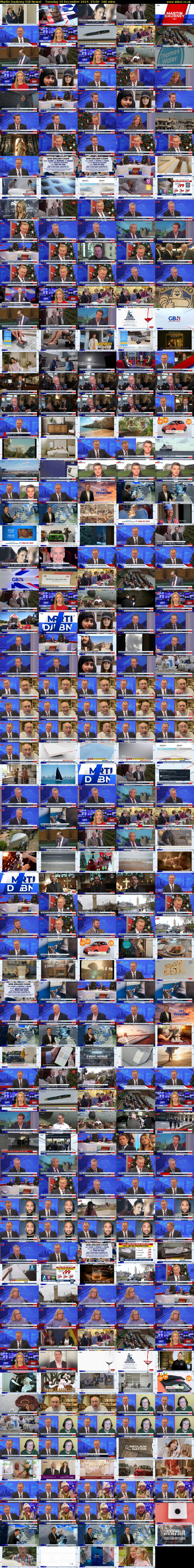 Martin Daubney (GB News) Tuesday 10 December 2024 15:00 - 18:00