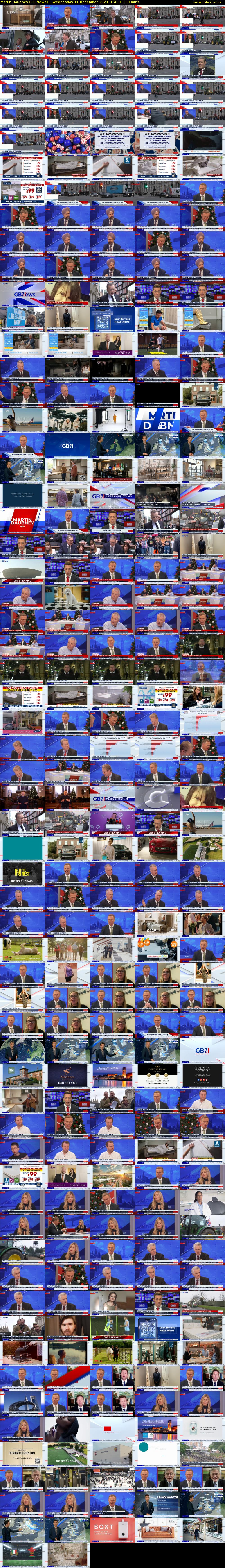 Martin Daubney (GB News) Wednesday 11 December 2024 15:00 - 18:00