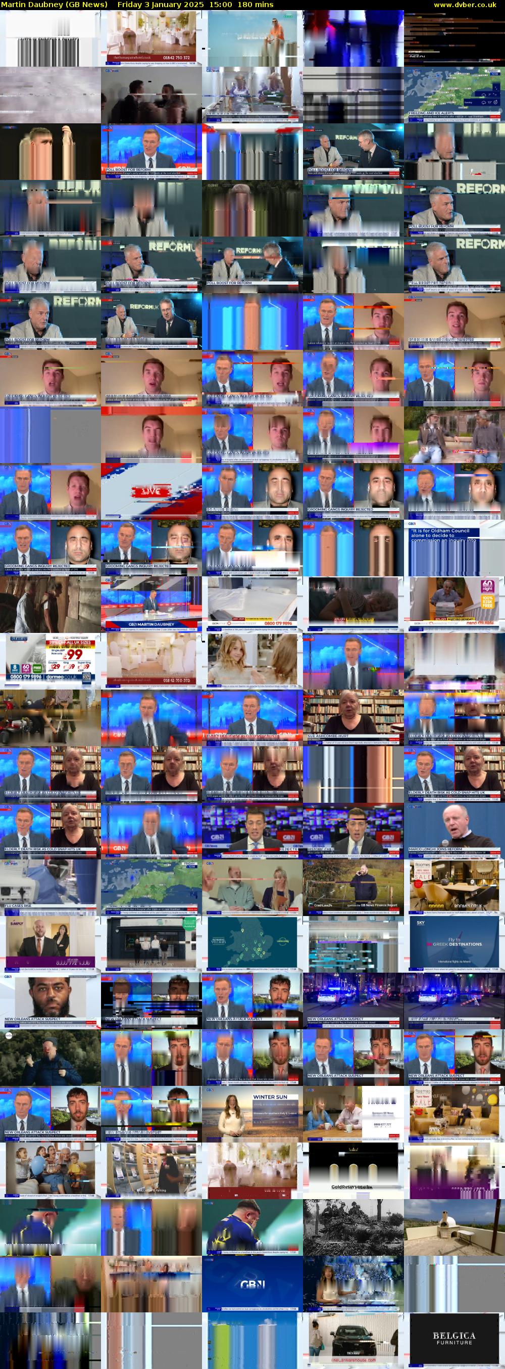 Martin Daubney (GB News) Friday 3 January 2025 15:00 - 18:00