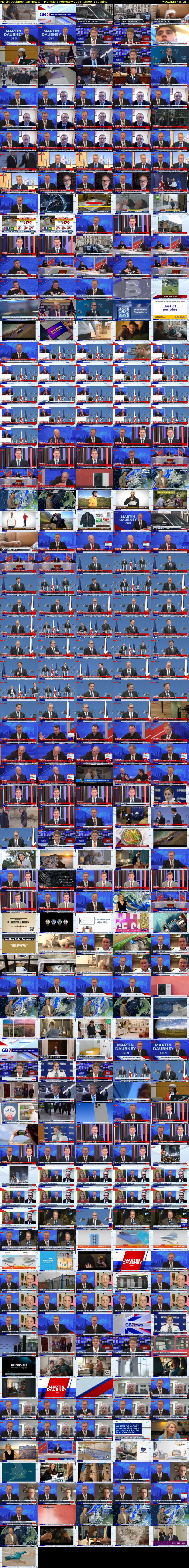 Martin Daubney (GB News) Monday 3 February 2025 15:00 - 18:00