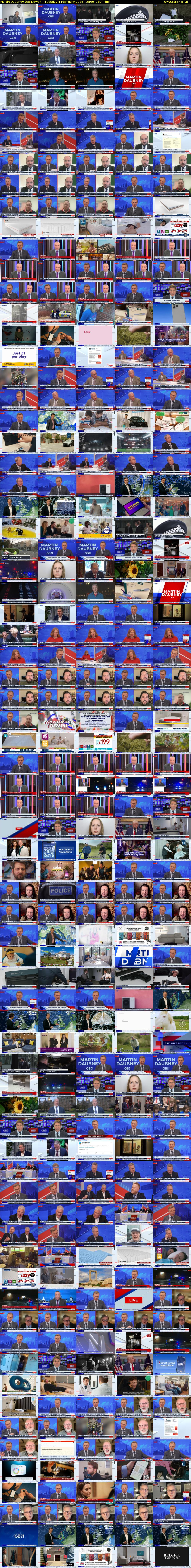 Martin Daubney (GB News) Tuesday 4 February 2025 15:00 - 18:00