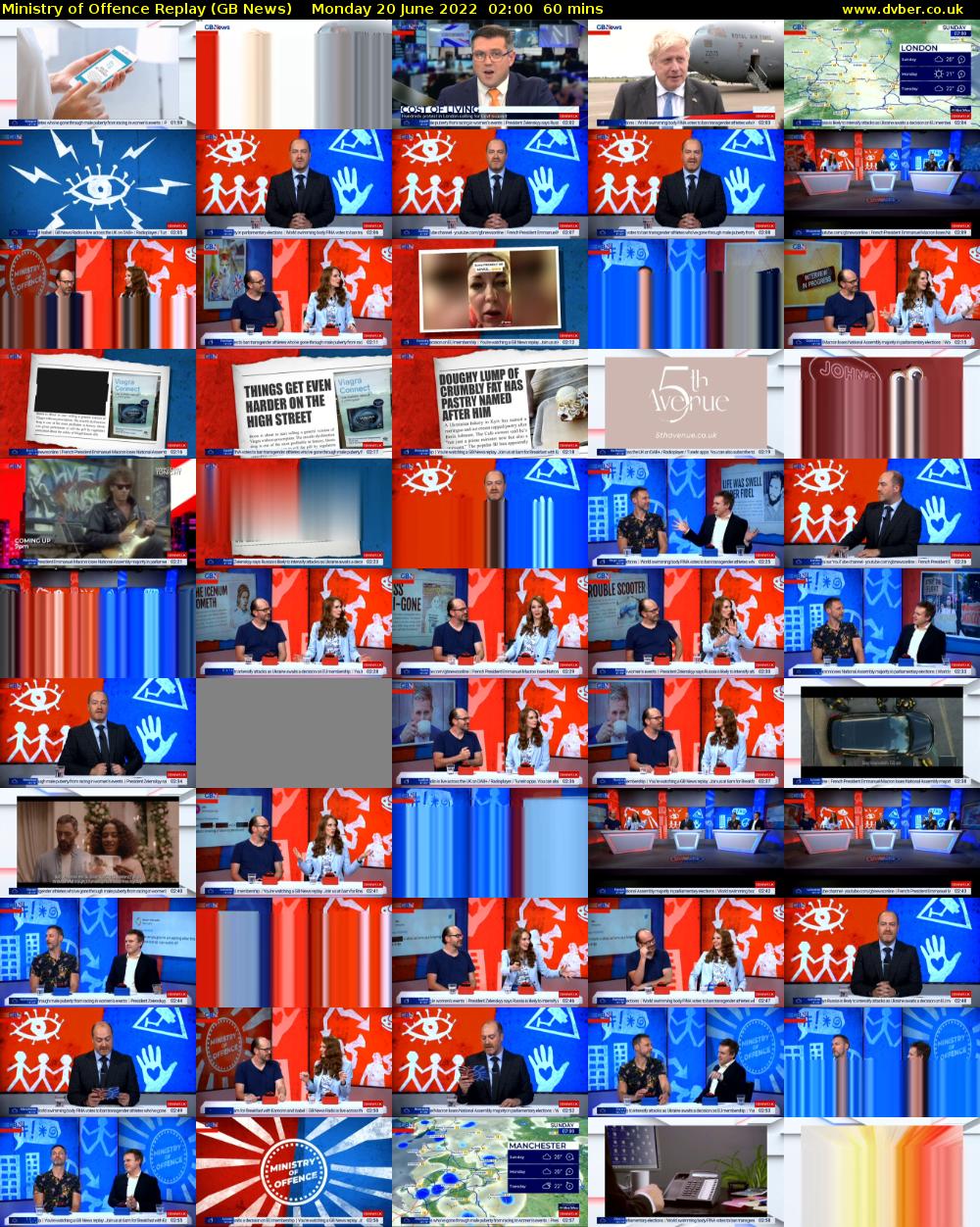 Ministry of Offence Replay (GB News) Monday 20 June 2022 02:00 - 03:00