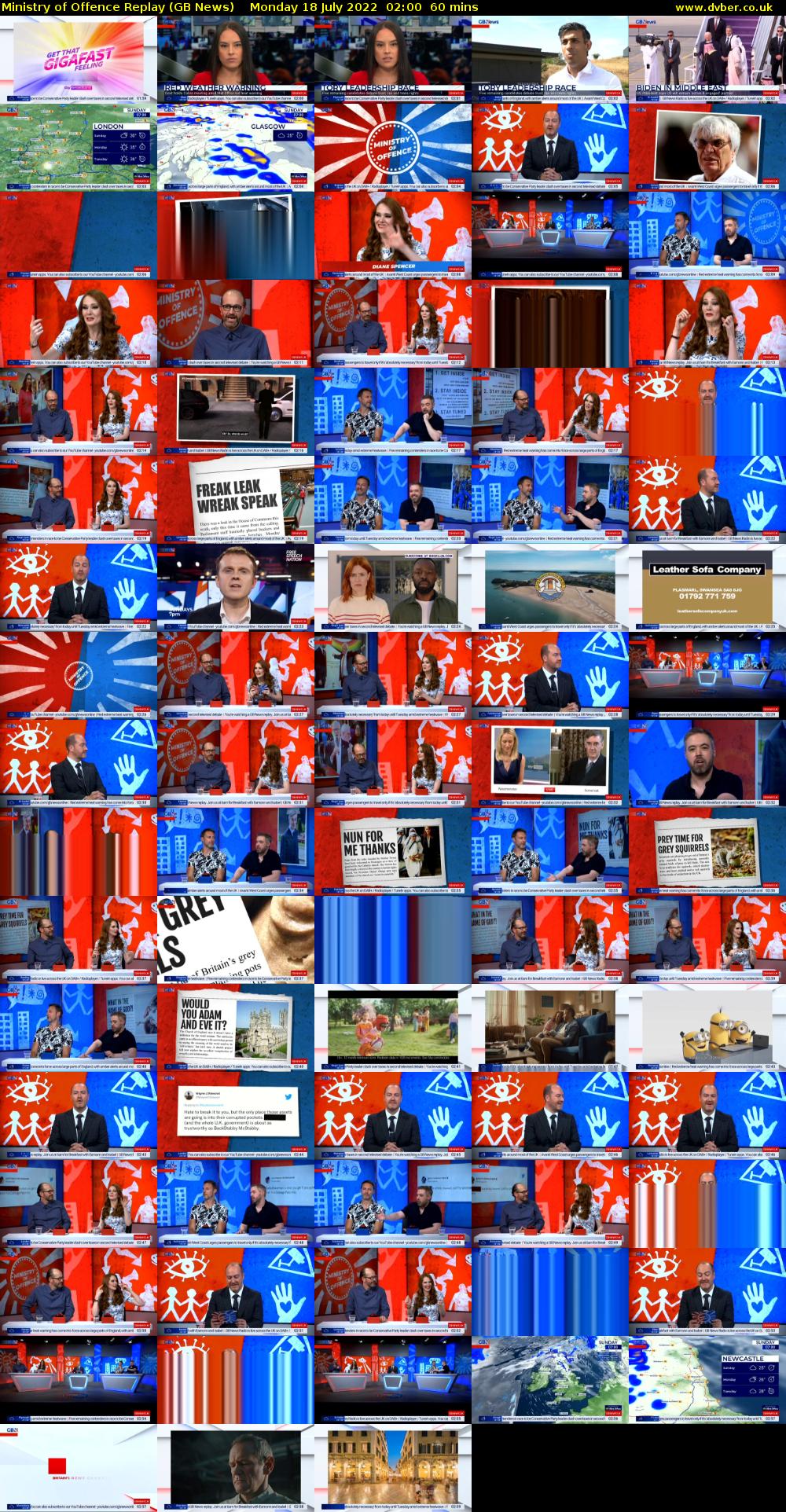 Ministry of Offence Replay (GB News) Monday 18 July 2022 02:00 - 03:00