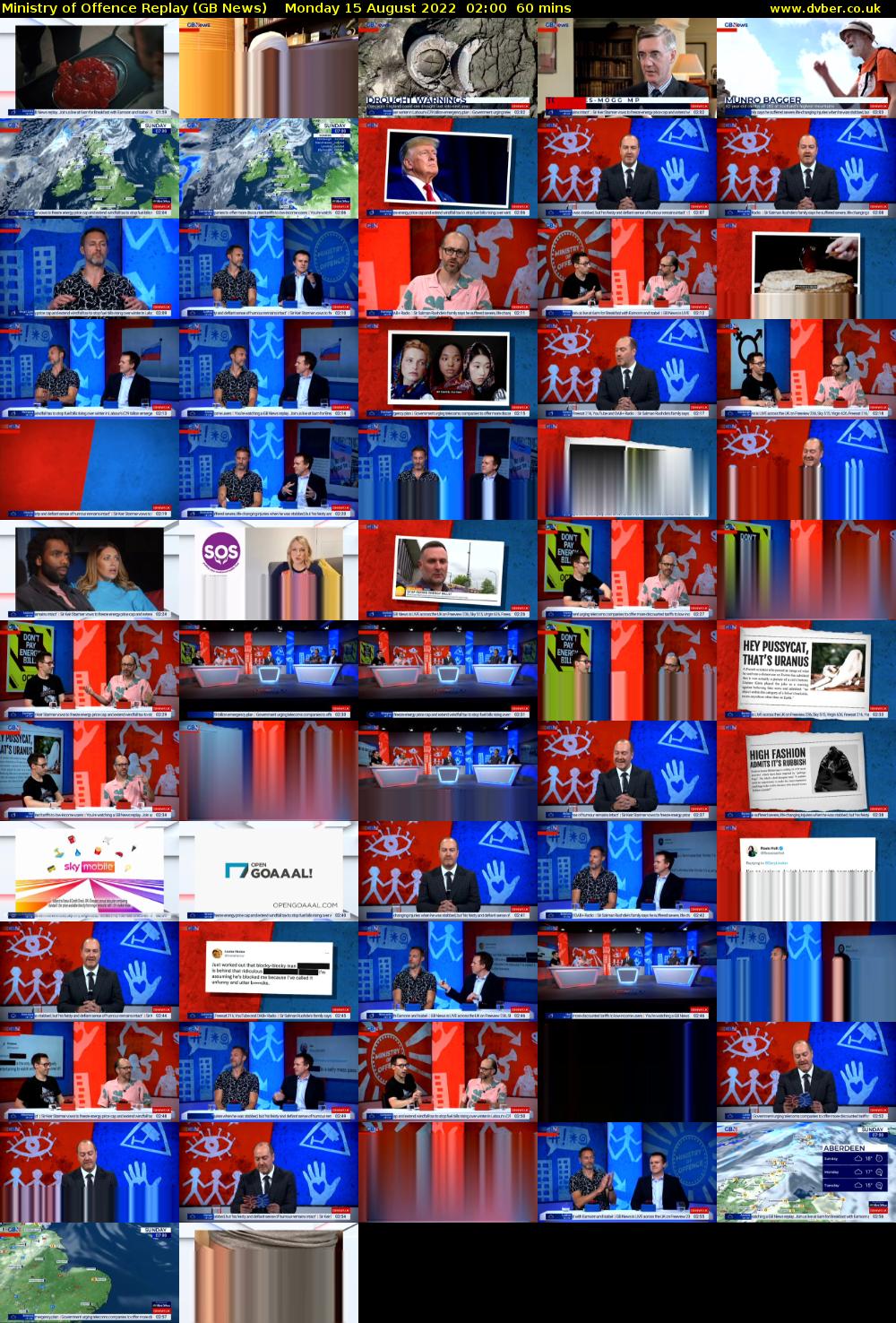 Ministry of Offence Replay (GB News) Monday 15 August 2022 02:00 - 03:00