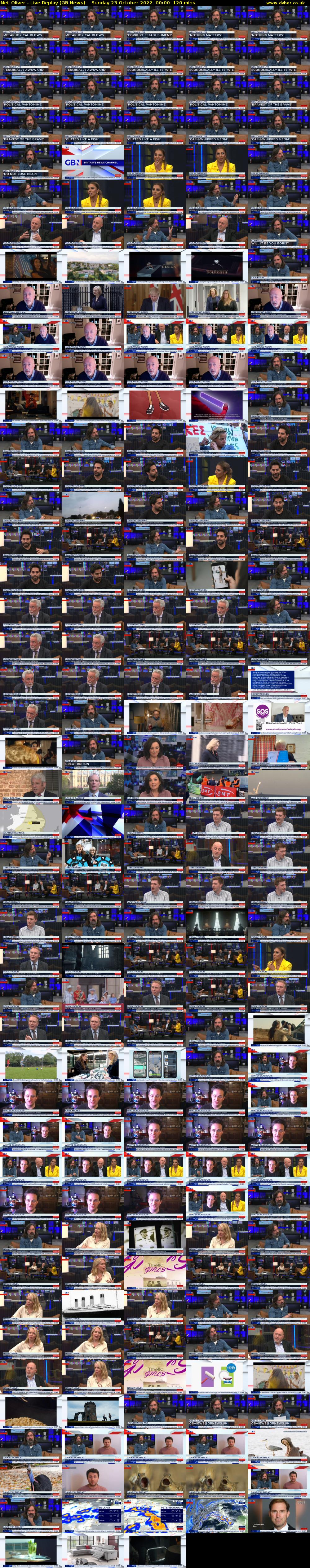 Neil Oliver - Live Replay (GB News) Sunday 23 October 2022 00:00 - 02:00