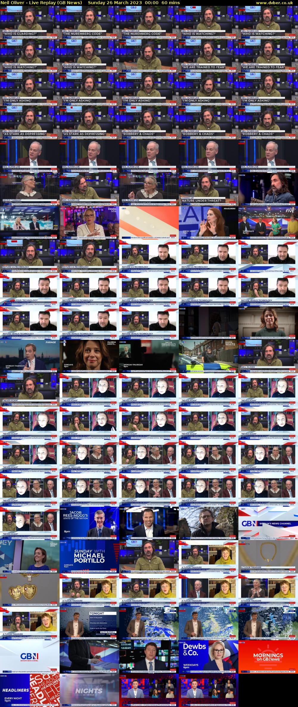Neil Oliver - Live Replay (GB News) Sunday 26 March 2023 00:00 - 02:00
