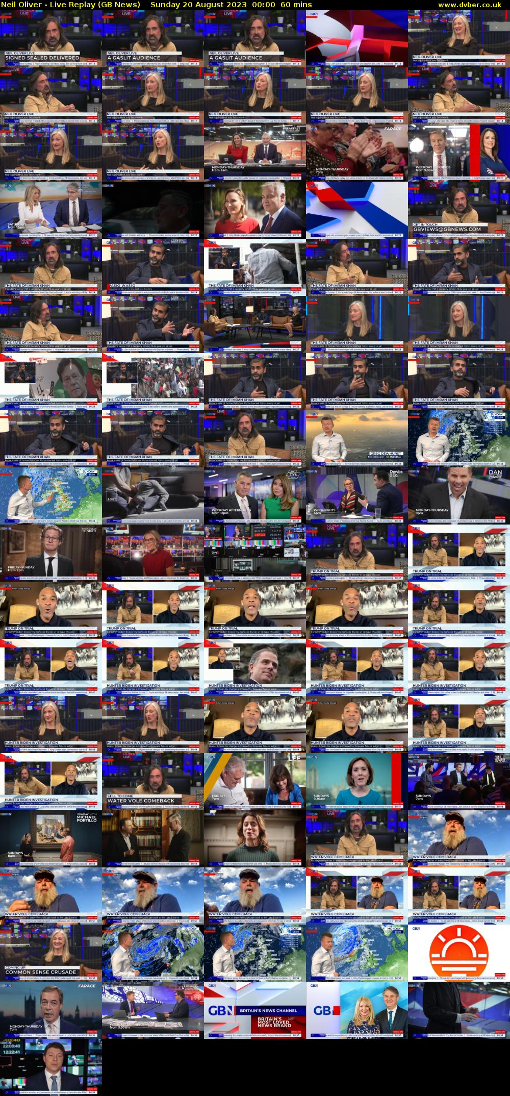 Neil Oliver - Live Replay (GB News) Sunday 20 August 2023 00:00 - 01:00