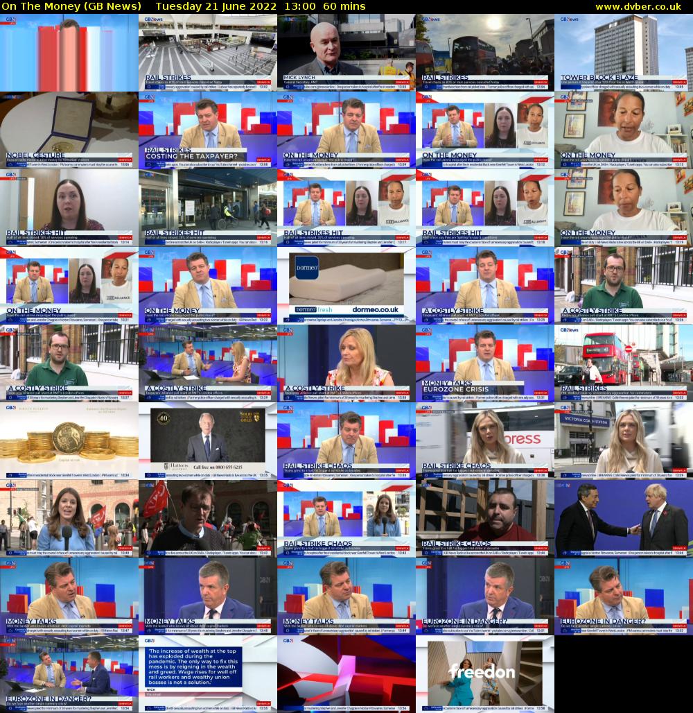 On The Money (GB News) Tuesday 21 June 2022 13:00 - 14:00