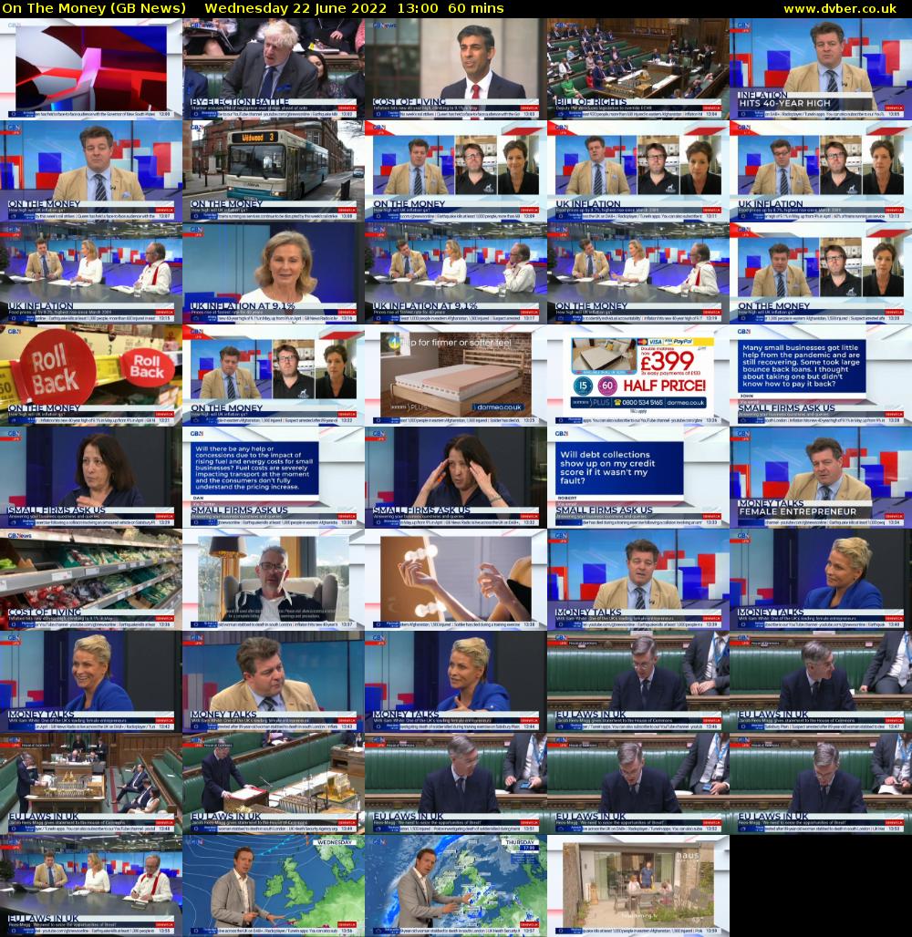 On The Money (GB News) Wednesday 22 June 2022 13:00 - 14:00