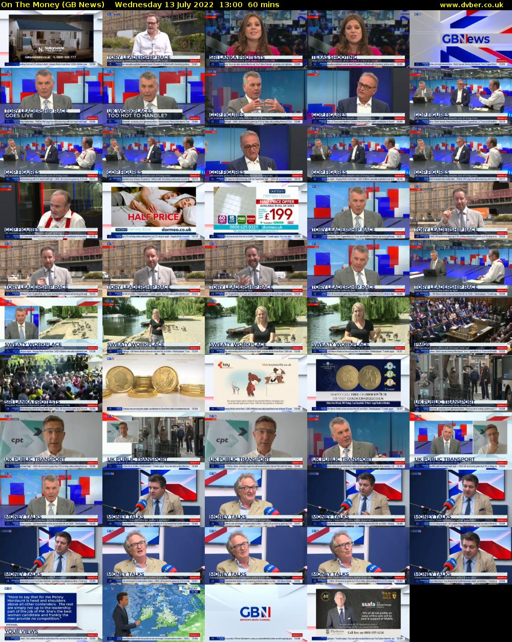 On The Money (GB News) Wednesday 13 July 2022 13:00 - 14:00