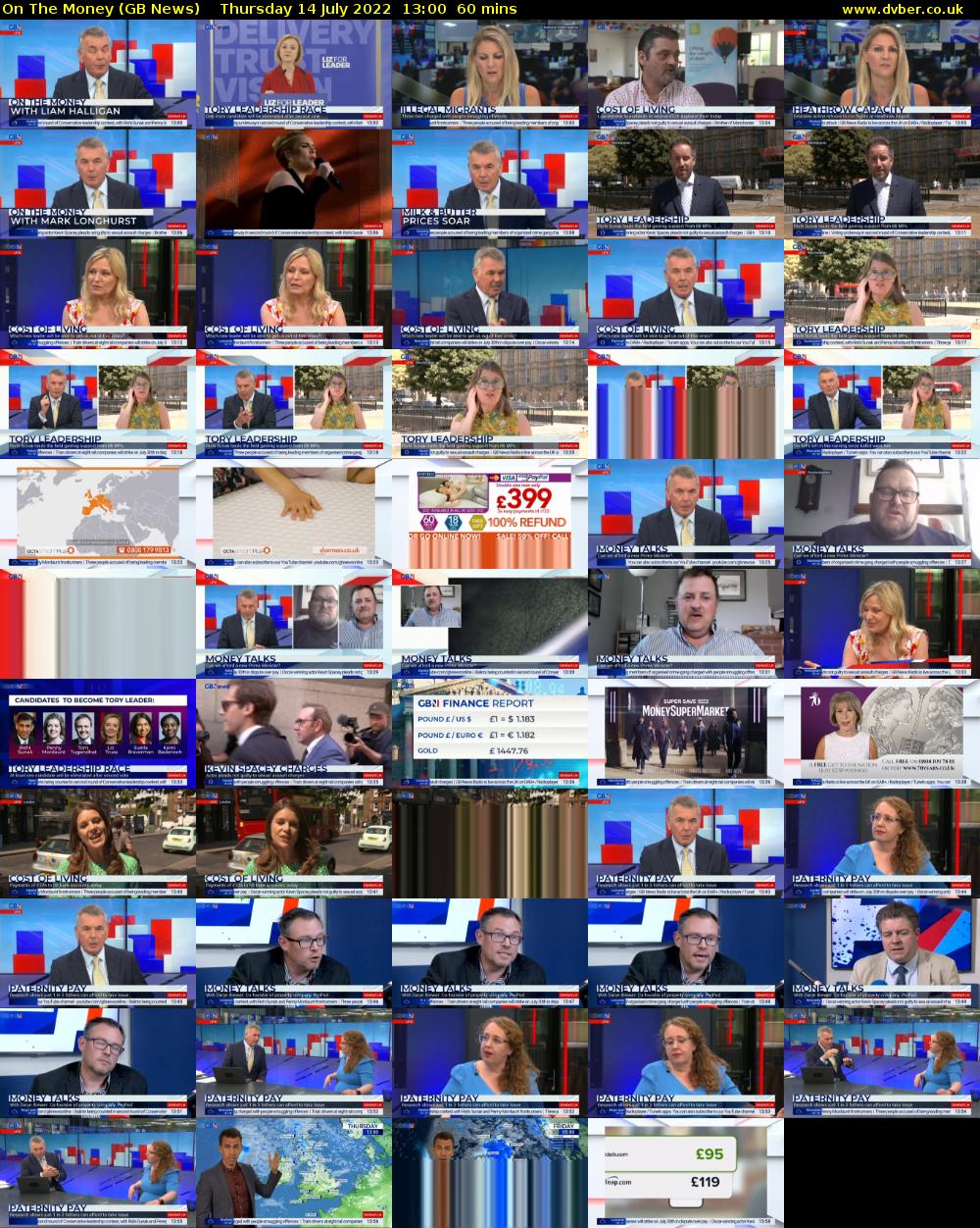 On The Money (GB News) Thursday 14 July 2022 13:00 - 14:00