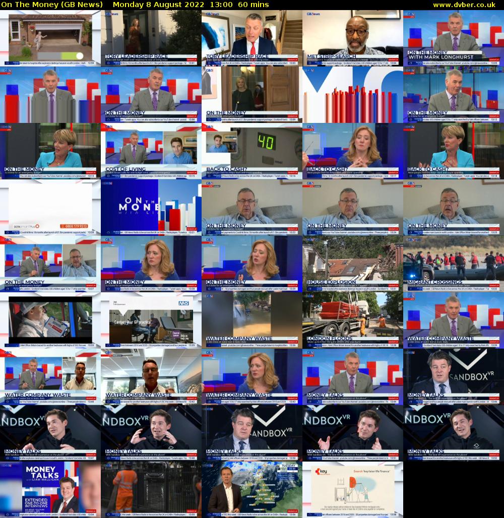 On The Money (GB News) Monday 8 August 2022 13:00 - 14:00