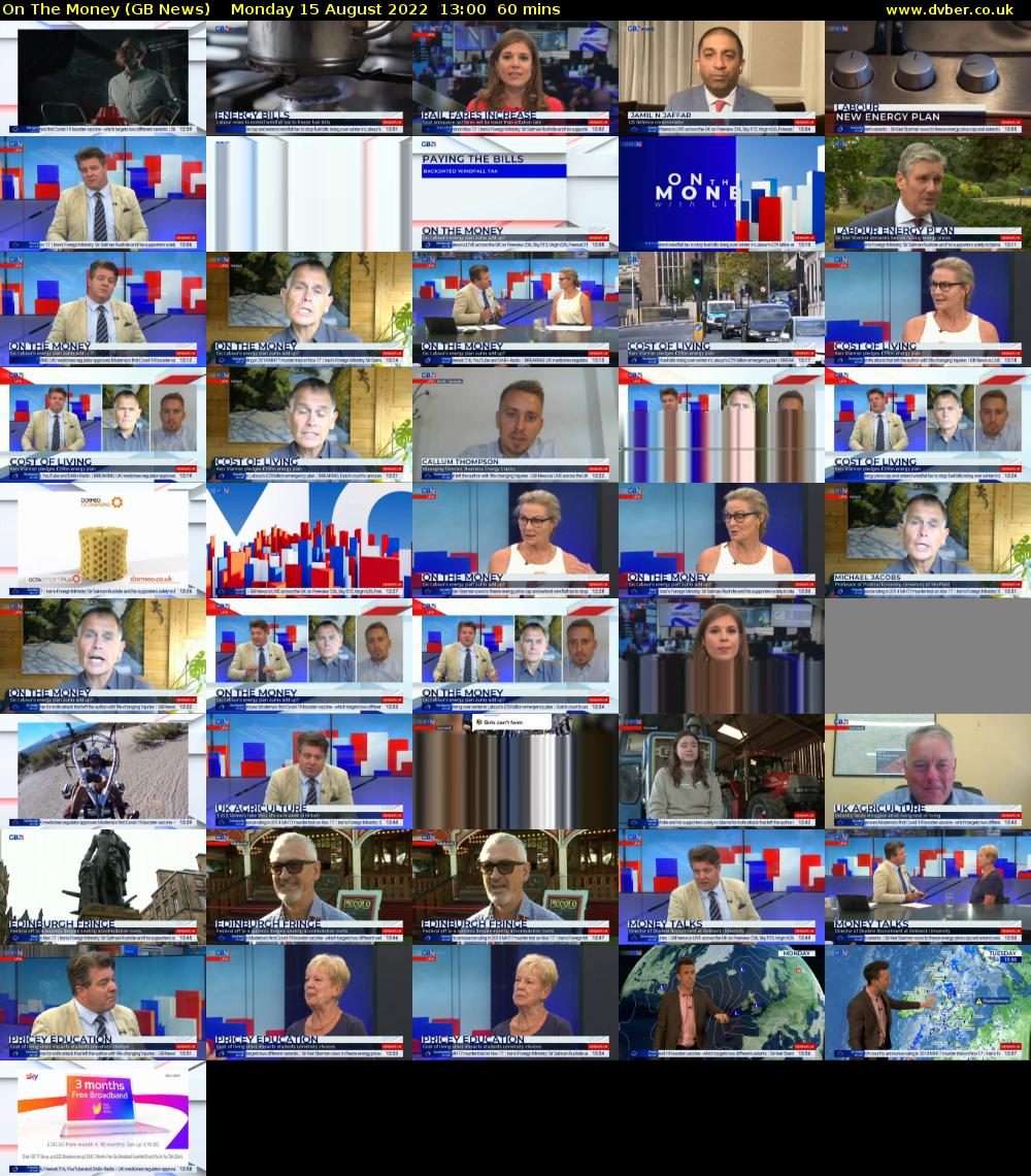 On The Money (GB News) Monday 15 August 2022 13:00 - 14:00