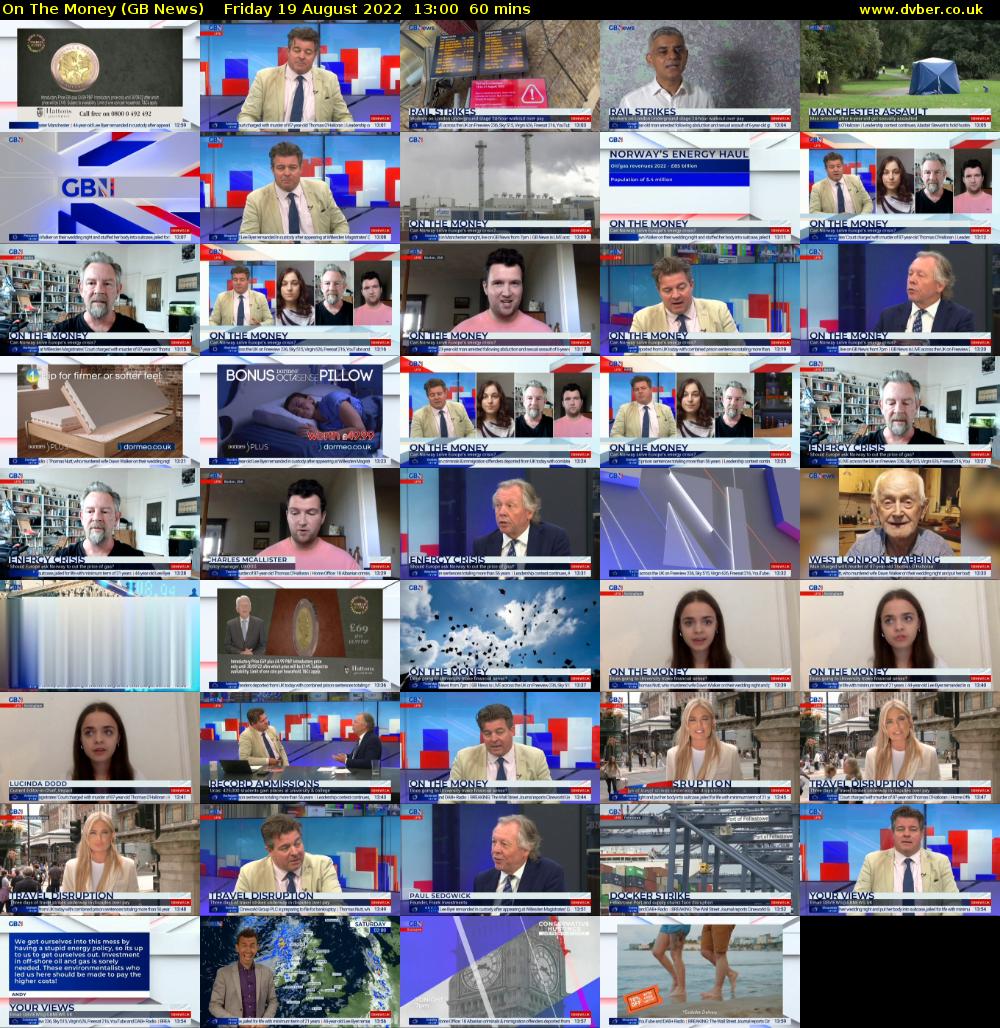 On The Money (GB News) Friday 19 August 2022 13:00 - 14:00
